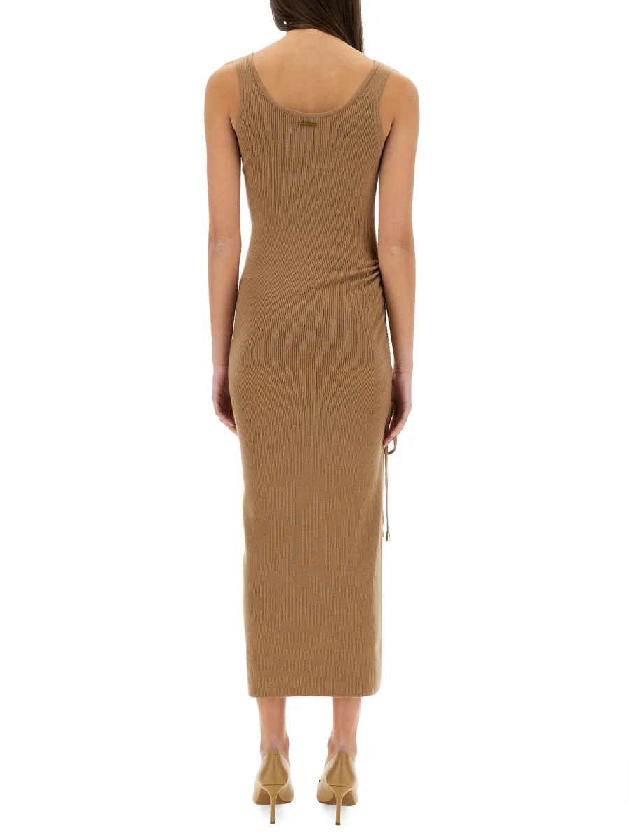 MICHAEL BY MICHAEL KORS Slim Fit Stretch Wool Blend Camisole Dress - Image 3