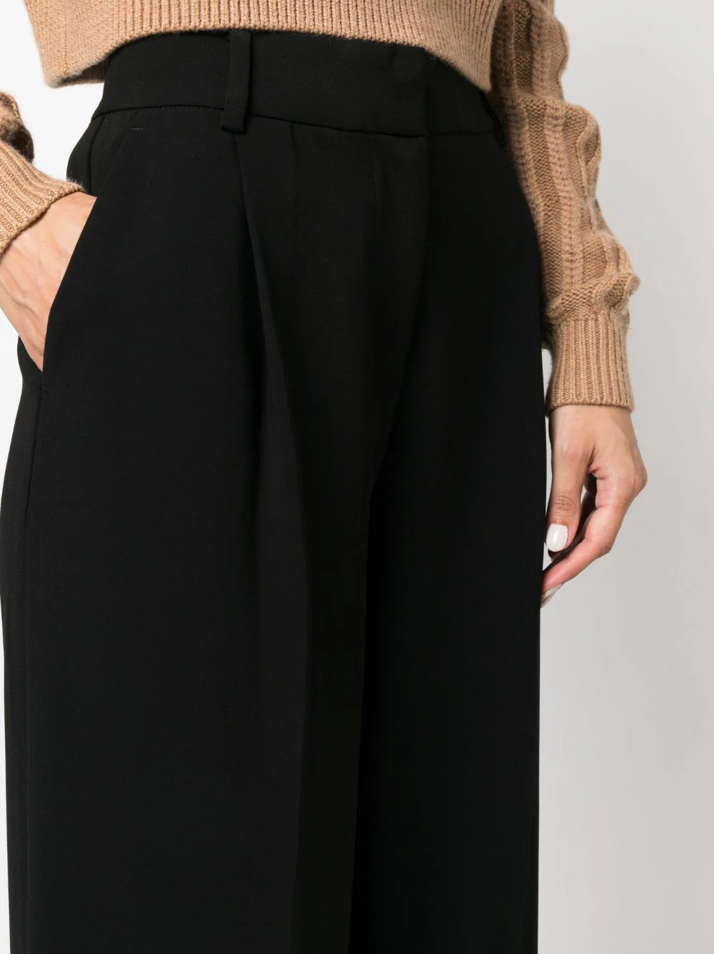 Michael Michael Kors Creased Pleated Trousers - Women's - Image 3