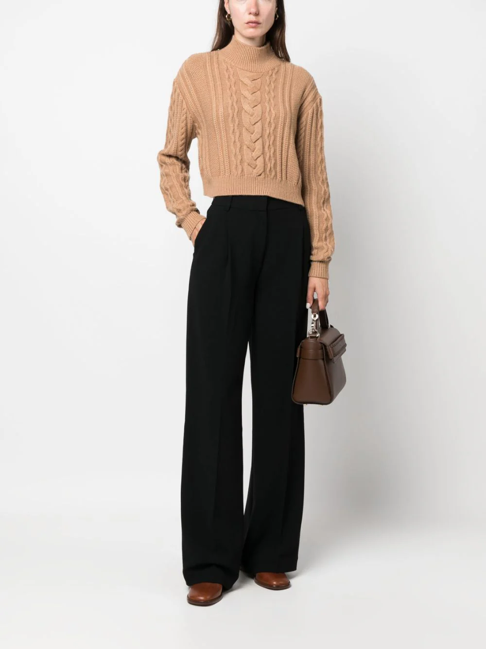 Michael Michael Kors Creased Pleated Trousers - Women's - Image 4