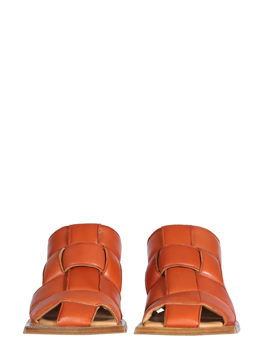 MIISTA 80mm Woven Heeled Mules - Image 2