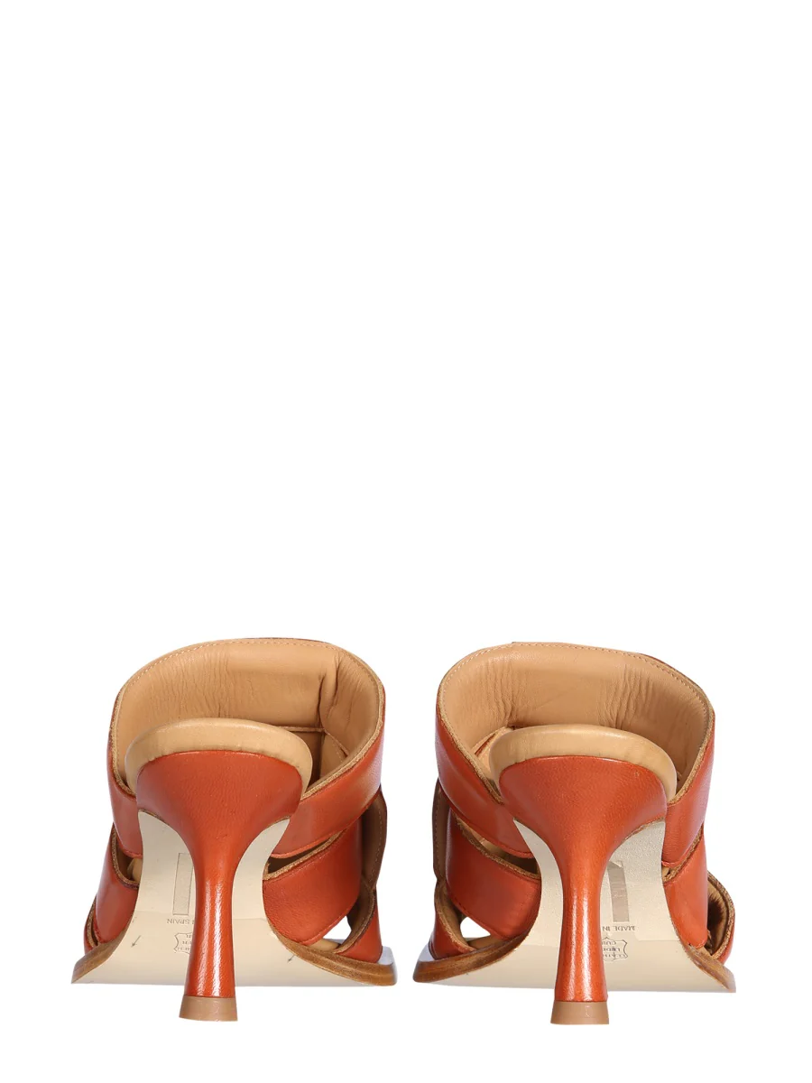 MIISTA 80mm Woven Heeled Mules - Image 3