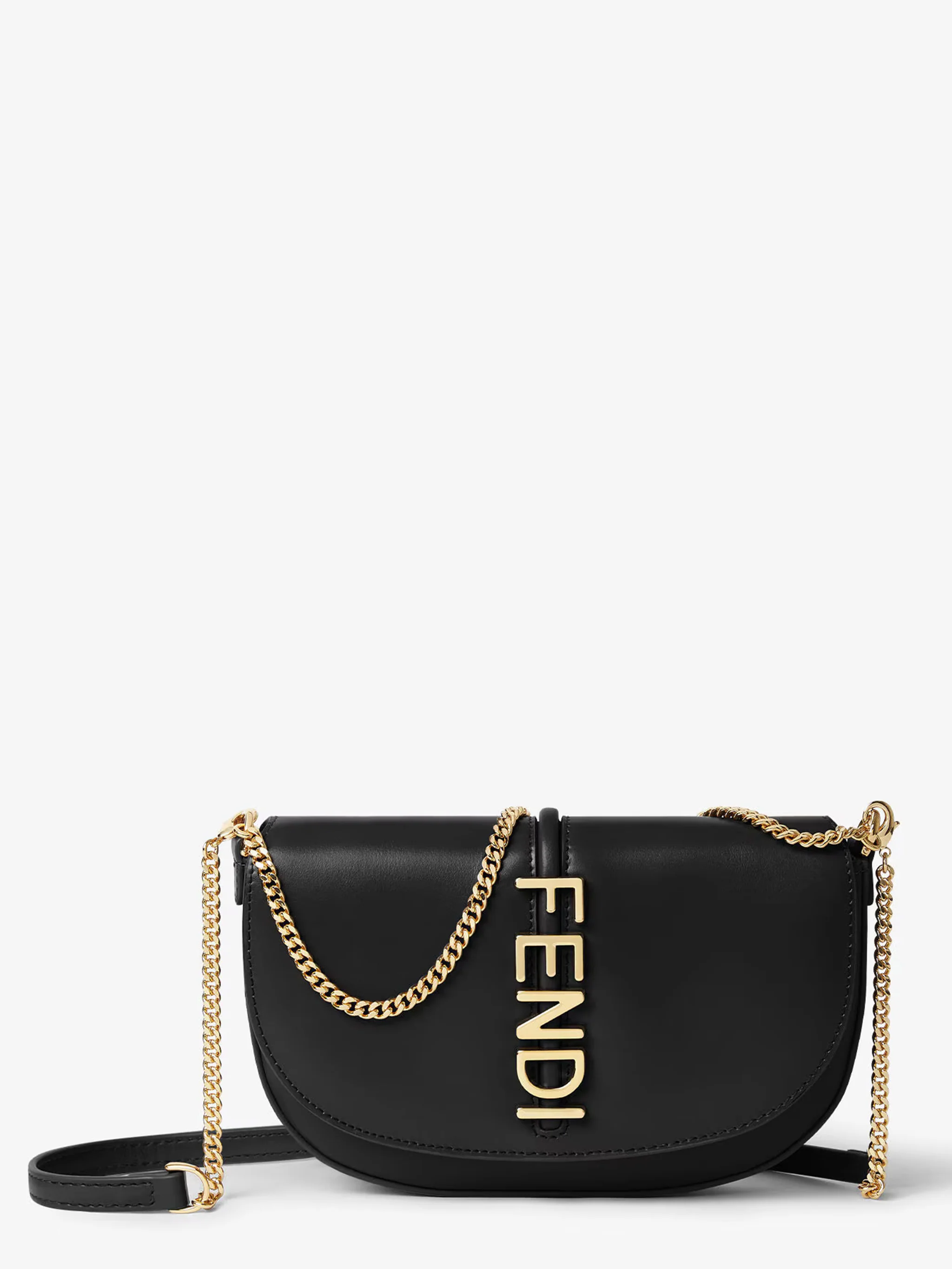 Mini Fendigraph Wallet with Metal Lettering - Height 13 cm, Width 20.5 cm, Depth 3.5 cm - Image 3
