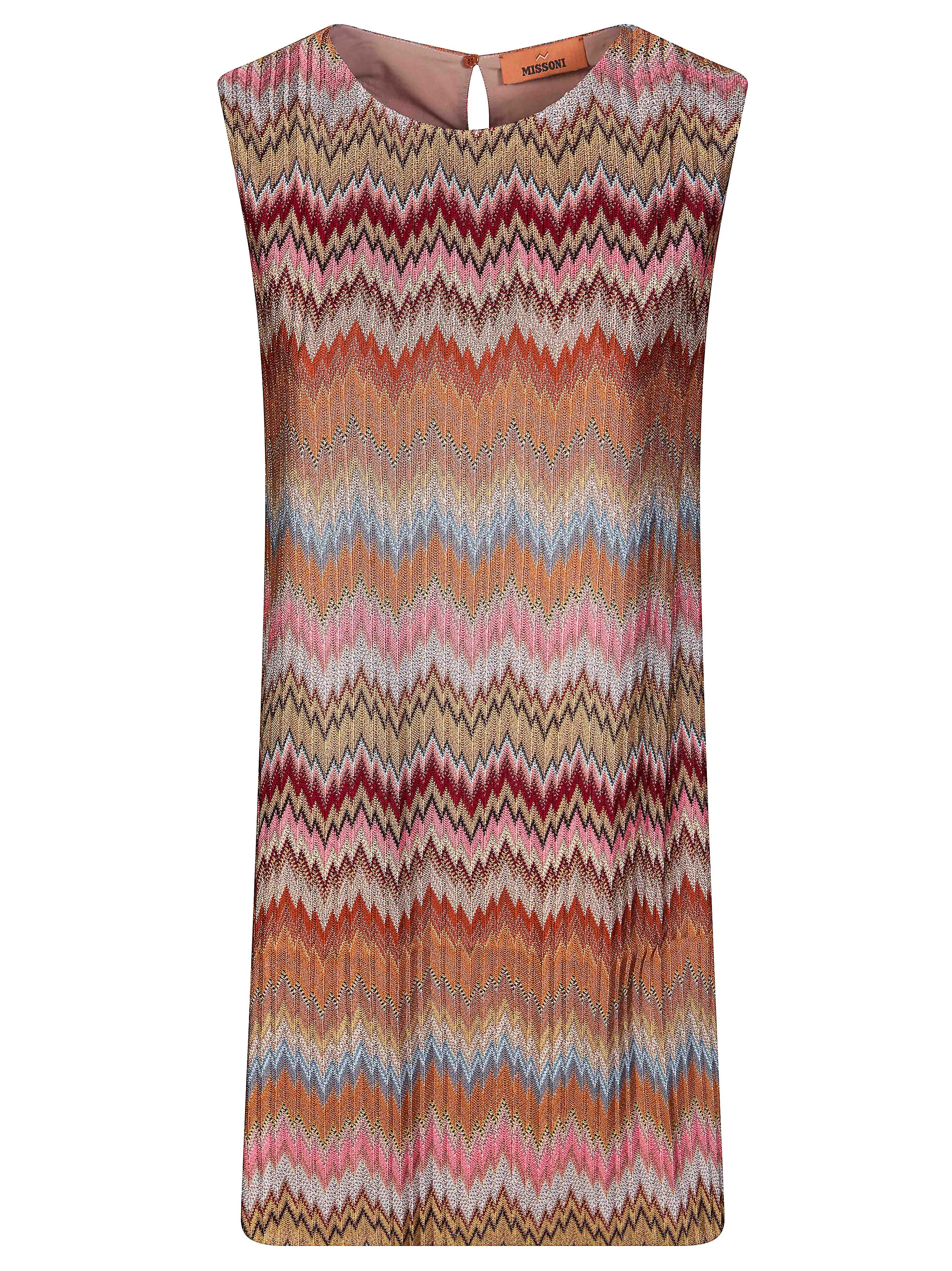 Missoni Zigzag-pattern Sleeveless Mini Dress