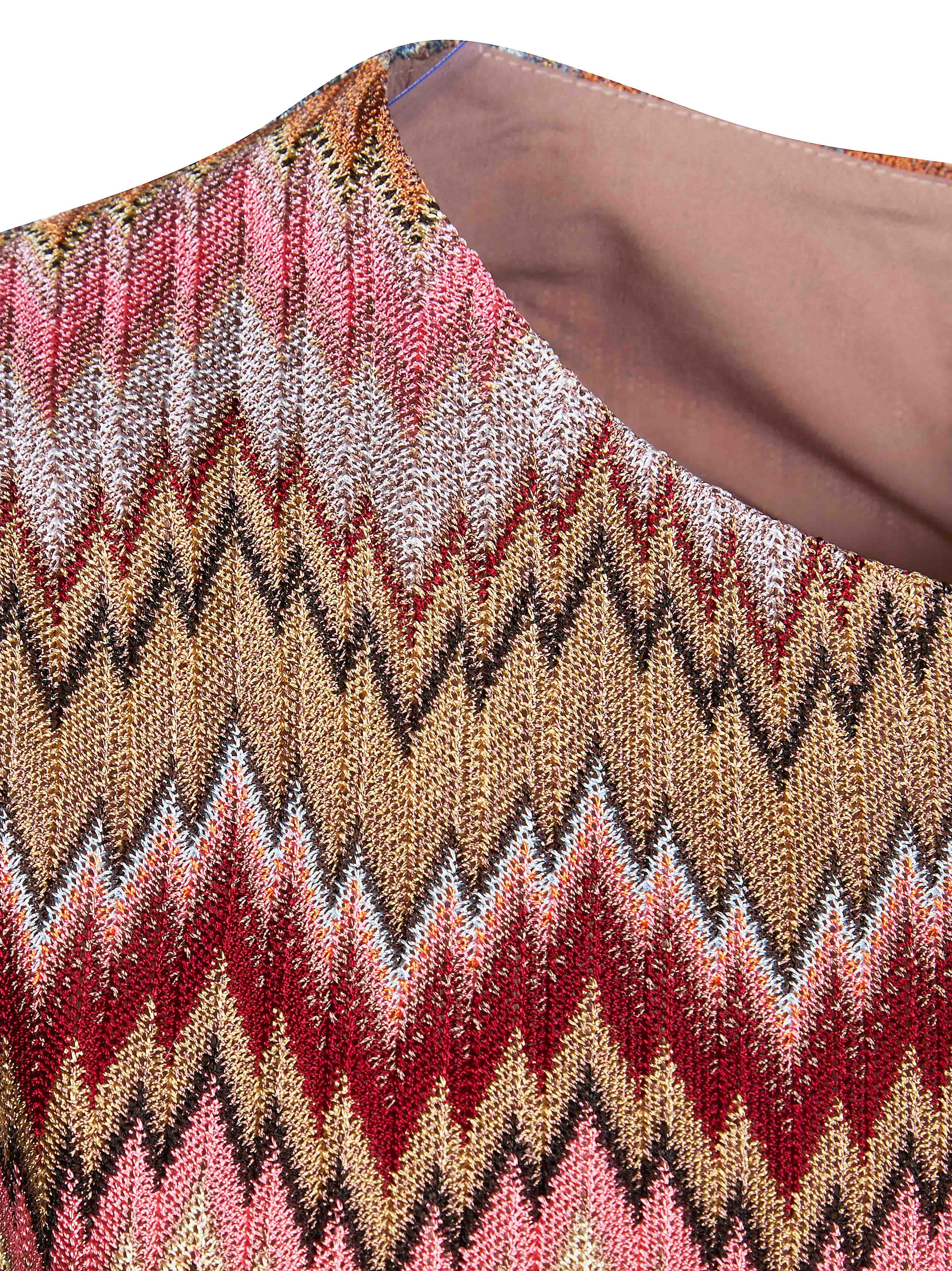 Missoni Zigzag-pattern Sleeveless Mini Dress - Image 3