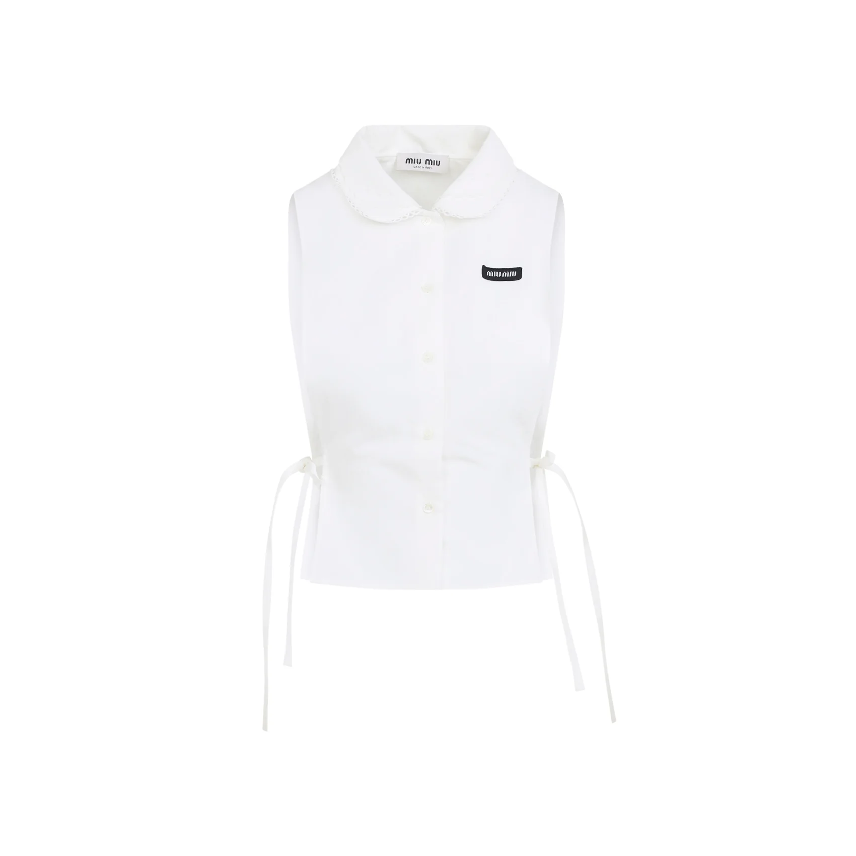 Miu Miu Chic Cotton Blend Shirt for Women - Image 2