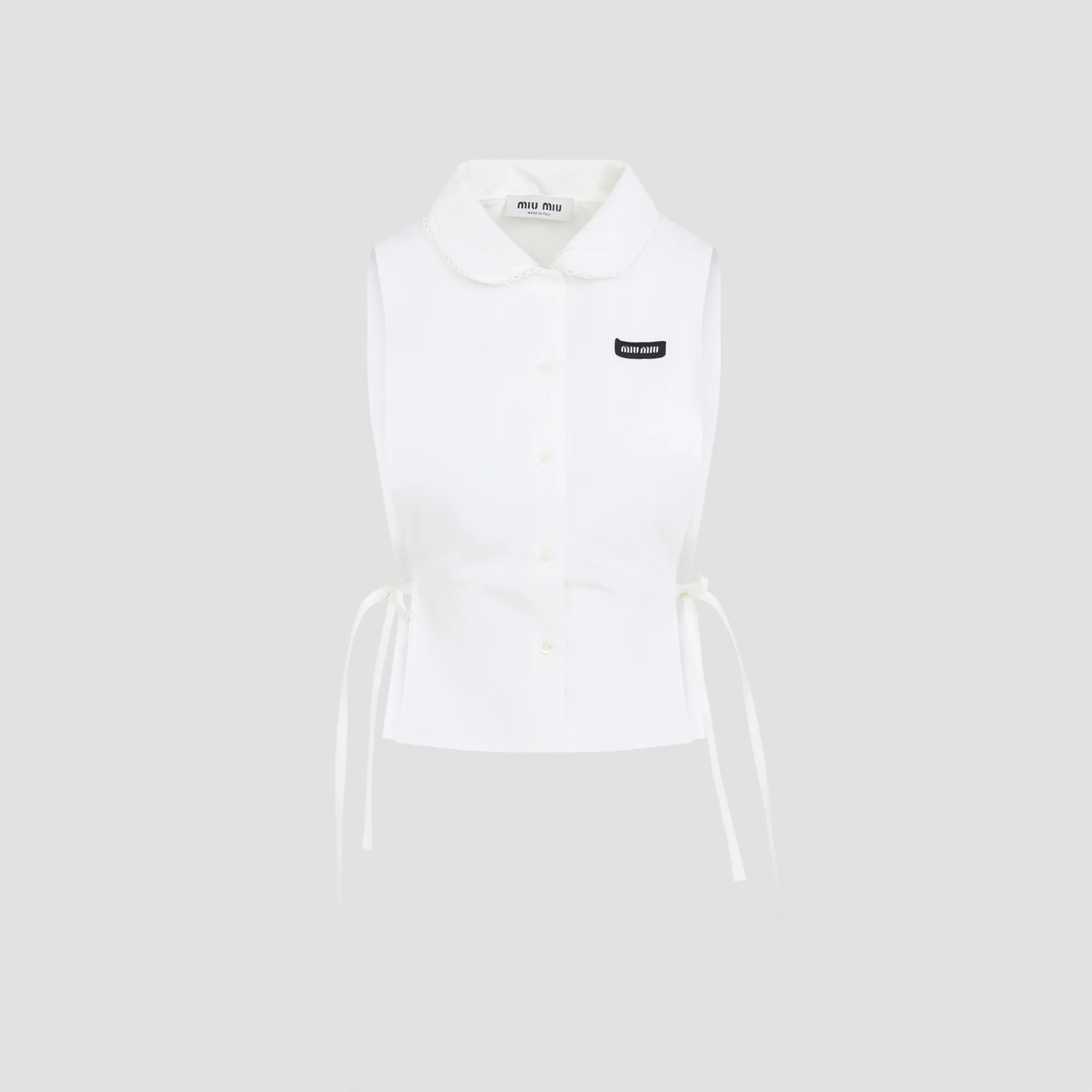 Miu Miu Chic Cotton Blend Shirt for Women - Image 3
