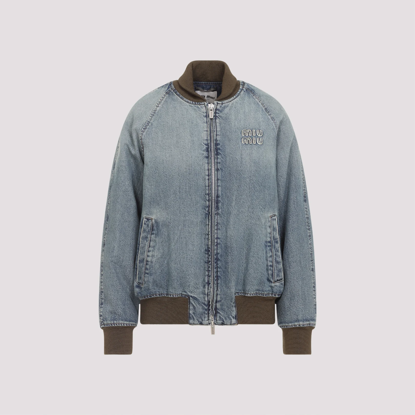 MIU MIU Denim Blouson Jacket - Image 7