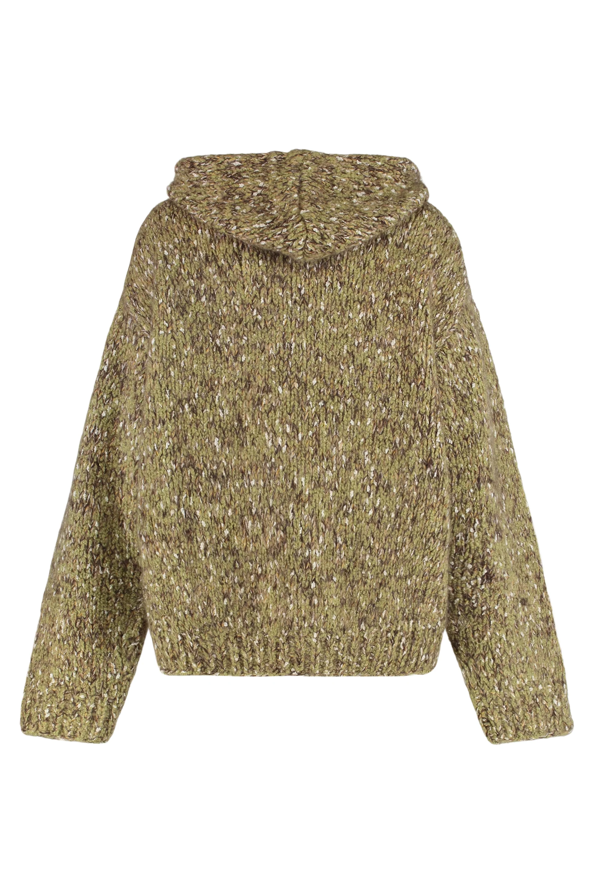 Miu Miu Hooded Mini Sweater with Zipper - Image 2