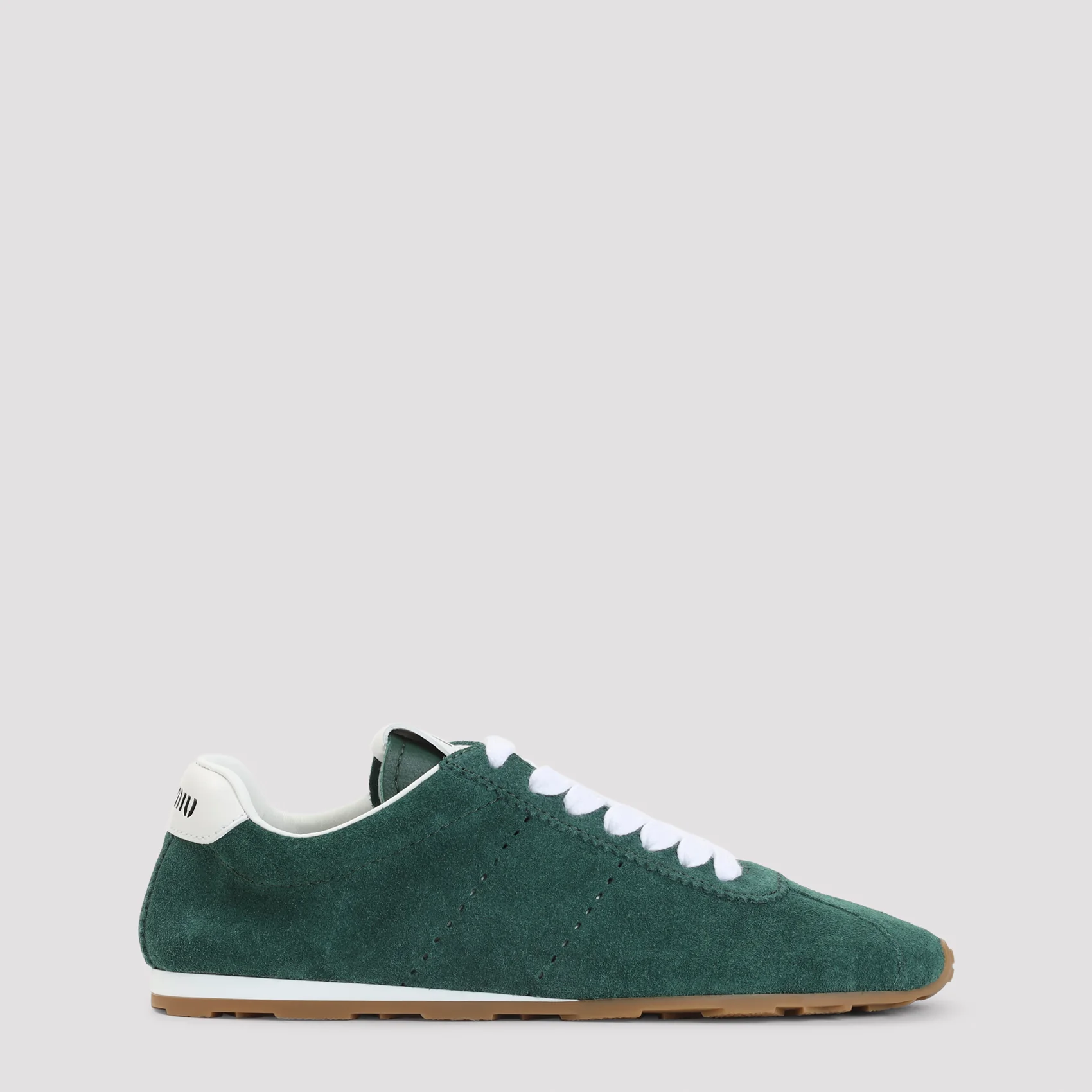 Miu Miu Lace-Up Leather Sneakers for Women
