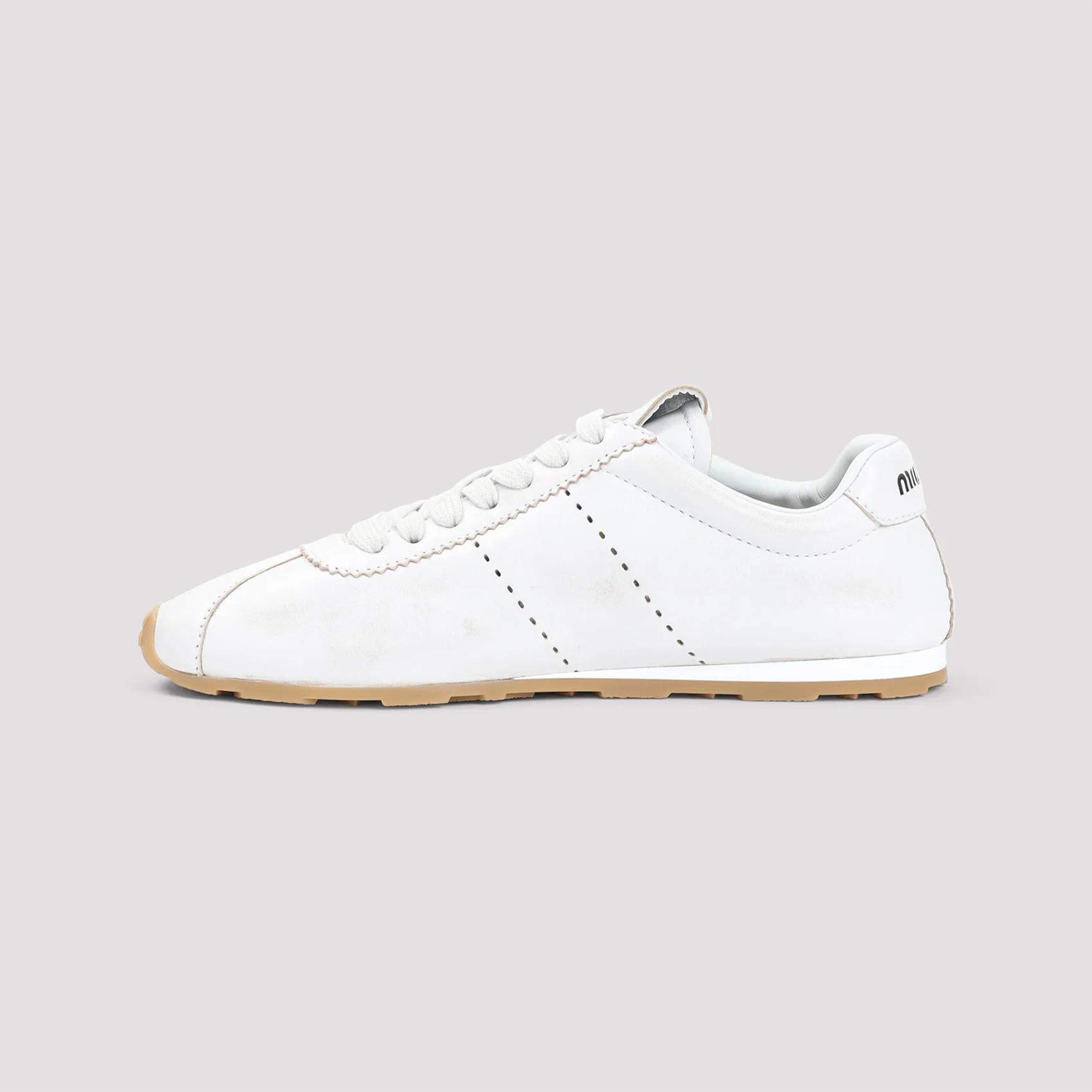 MIU MIU Leather Sneakers - Image 4