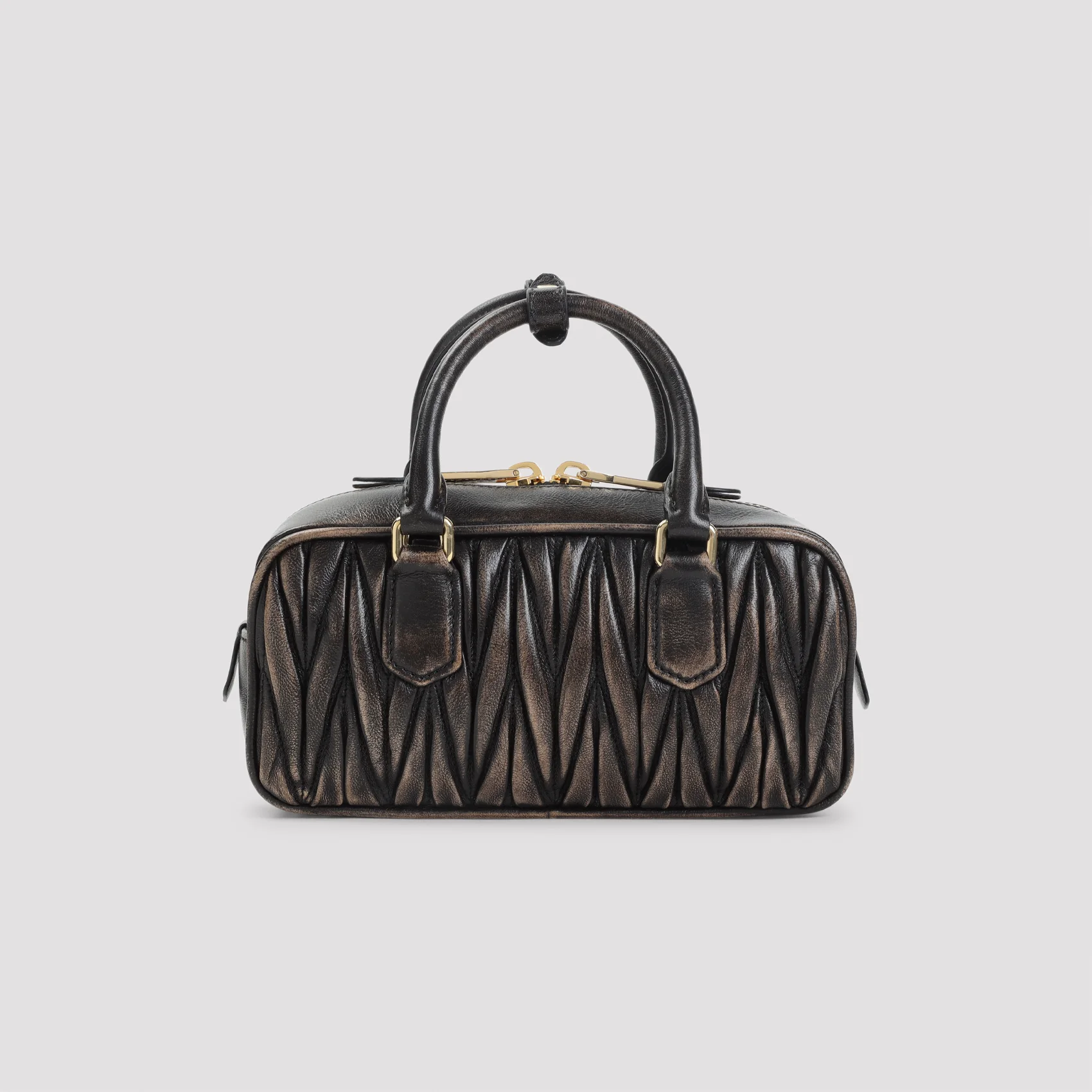 Miu Miu Mini Bauletto Leather Shoulder Bag - 24cm x 11cm x 7cm - Image 4