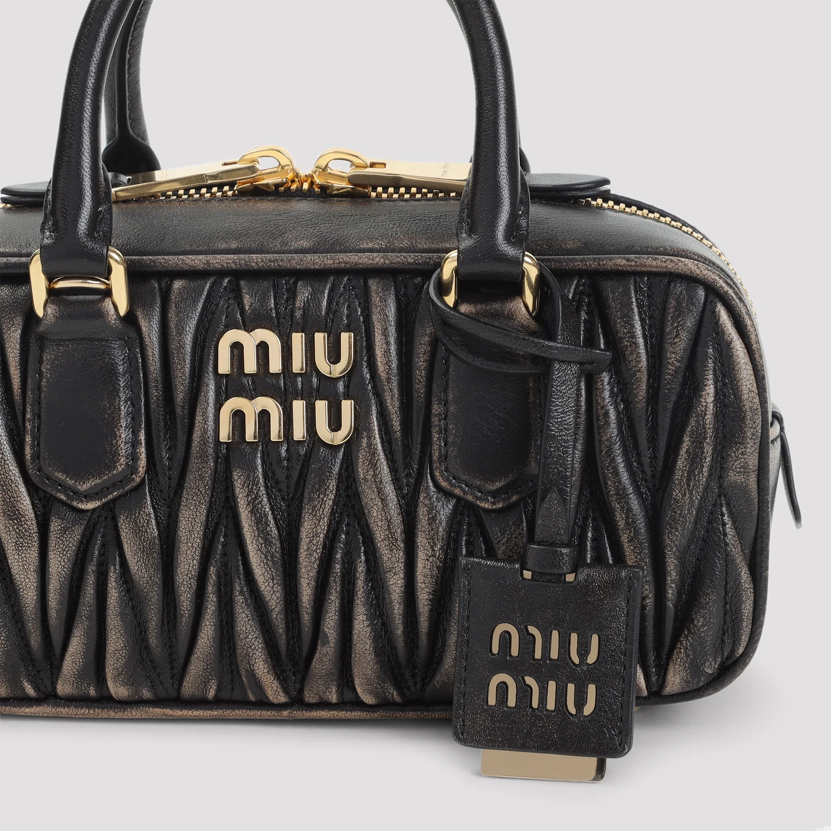 Miu Miu Mini Bauletto Leather Shoulder Bag - 24cm x 11cm x 7cm - Image 5