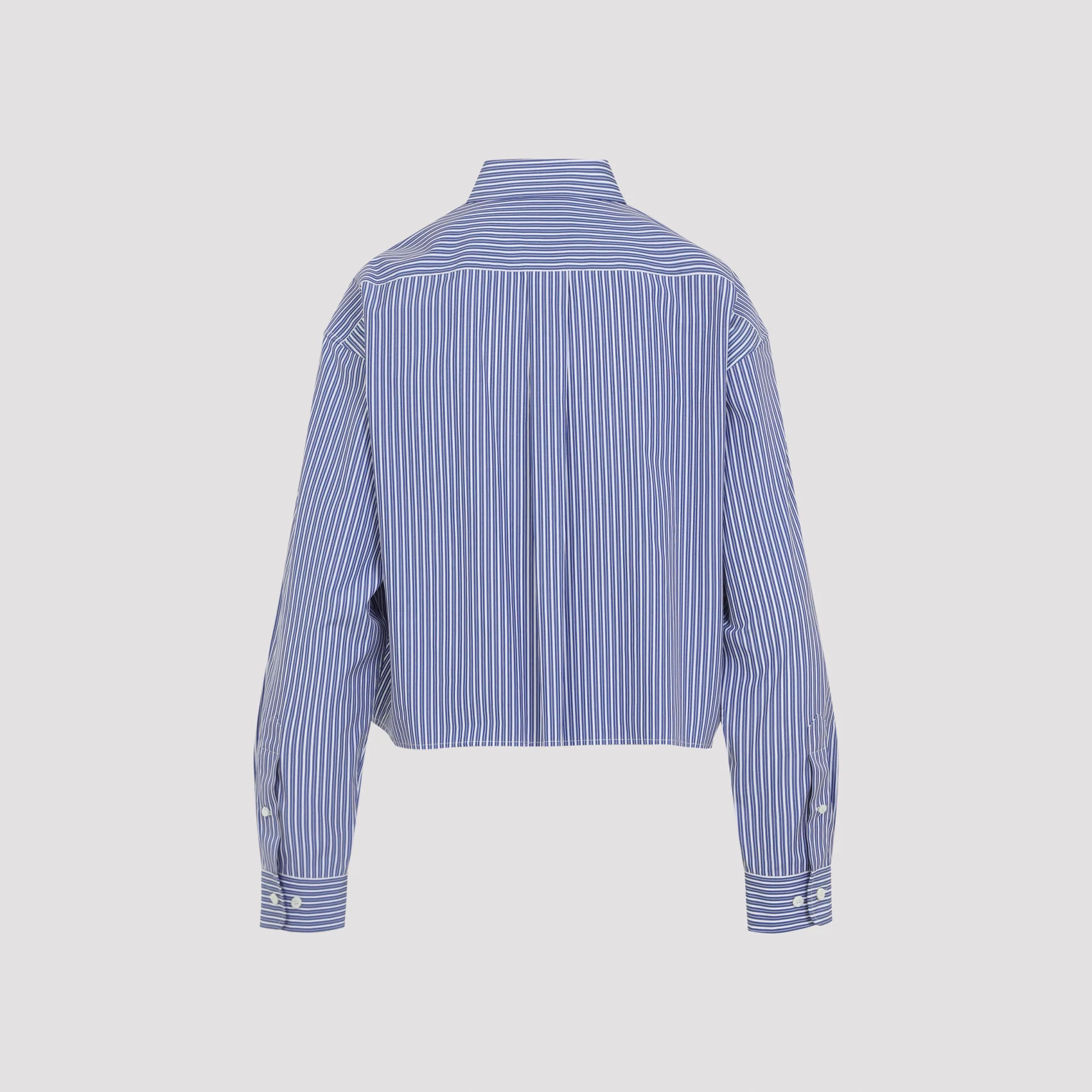 Miu Miu Striking Cotton Striped Shirt for Women - Image 4