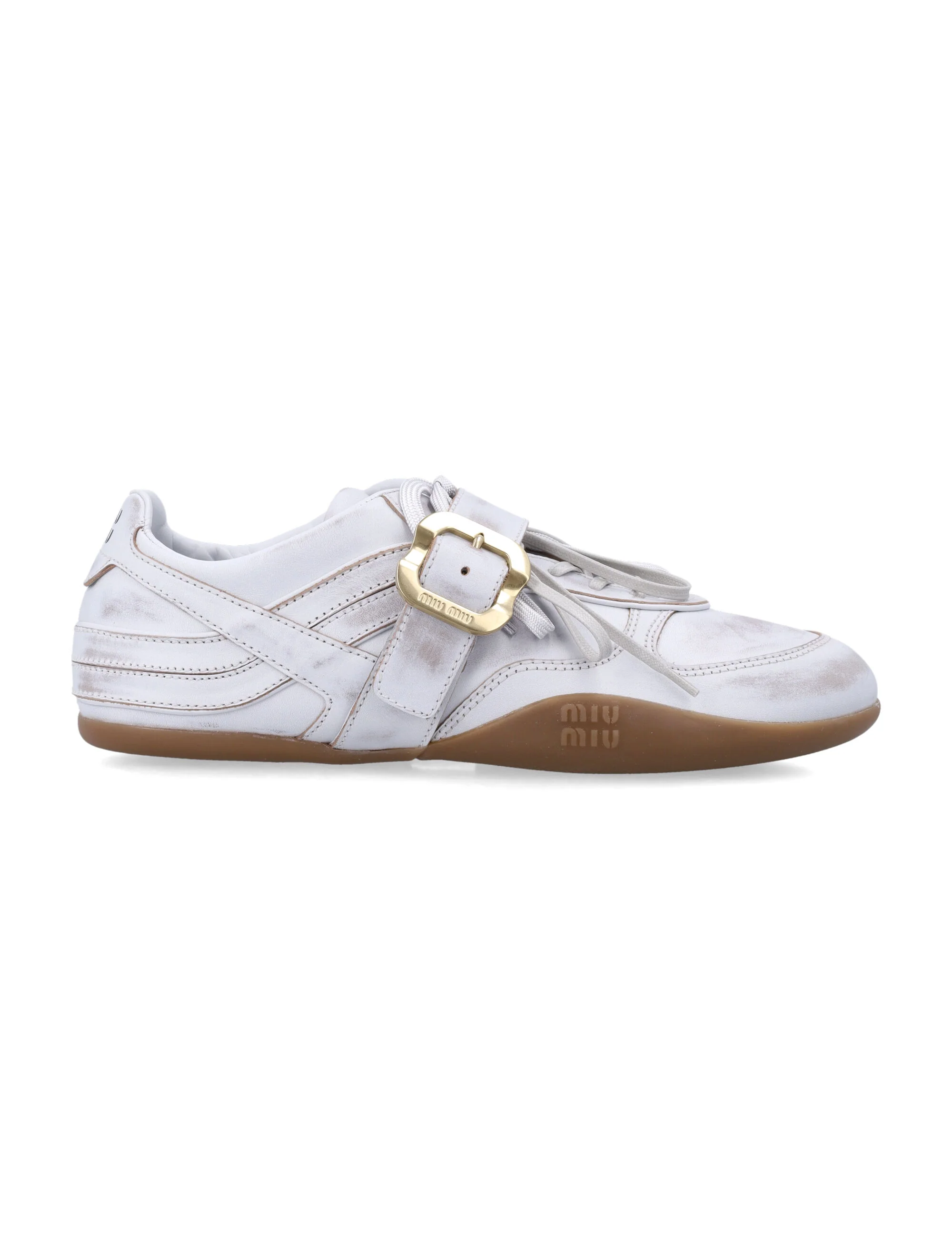 Miu Miu Urban Sport Sneakers with Iconic Buckle