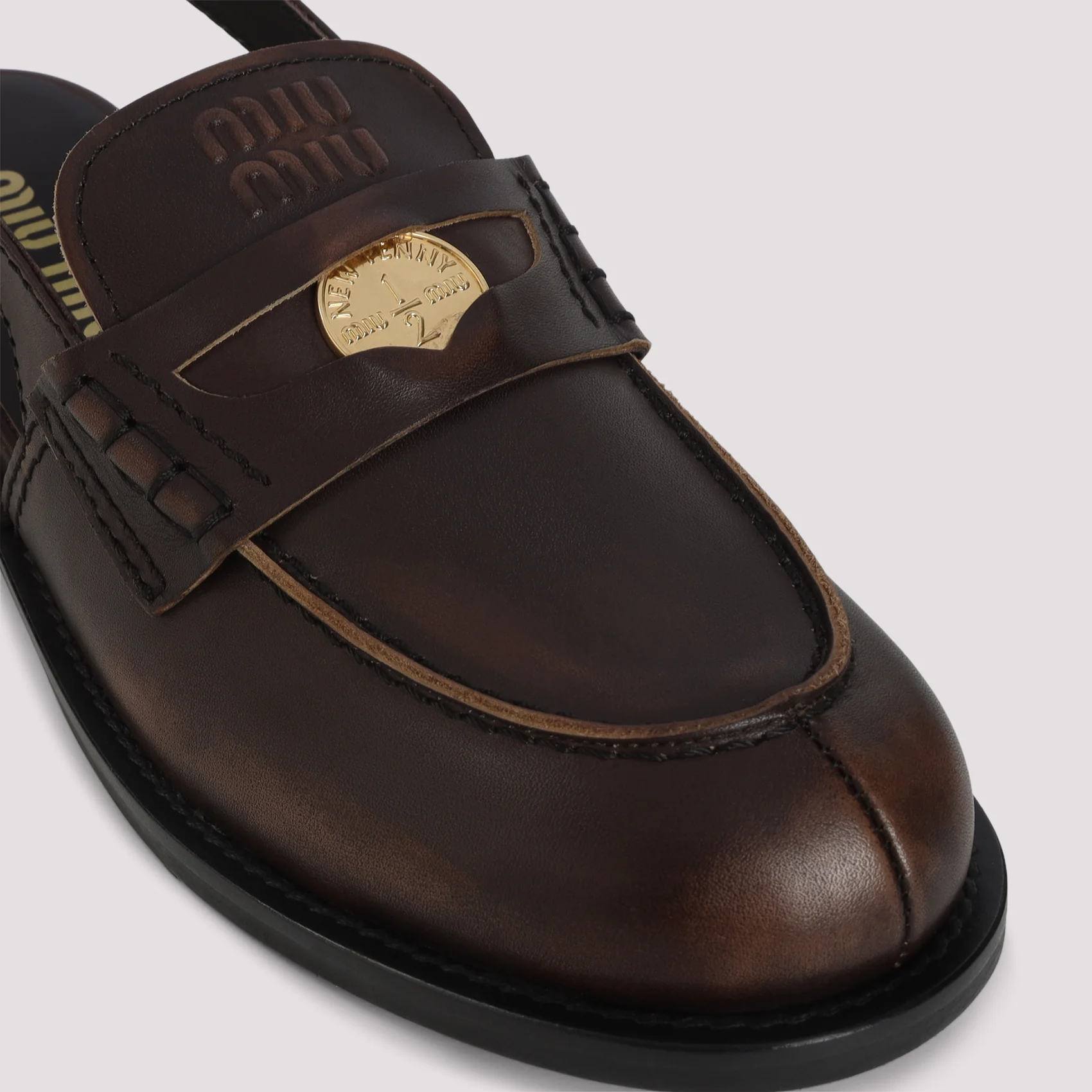 Miu Miu Women's Luxurious Leather Loafer - Image 6