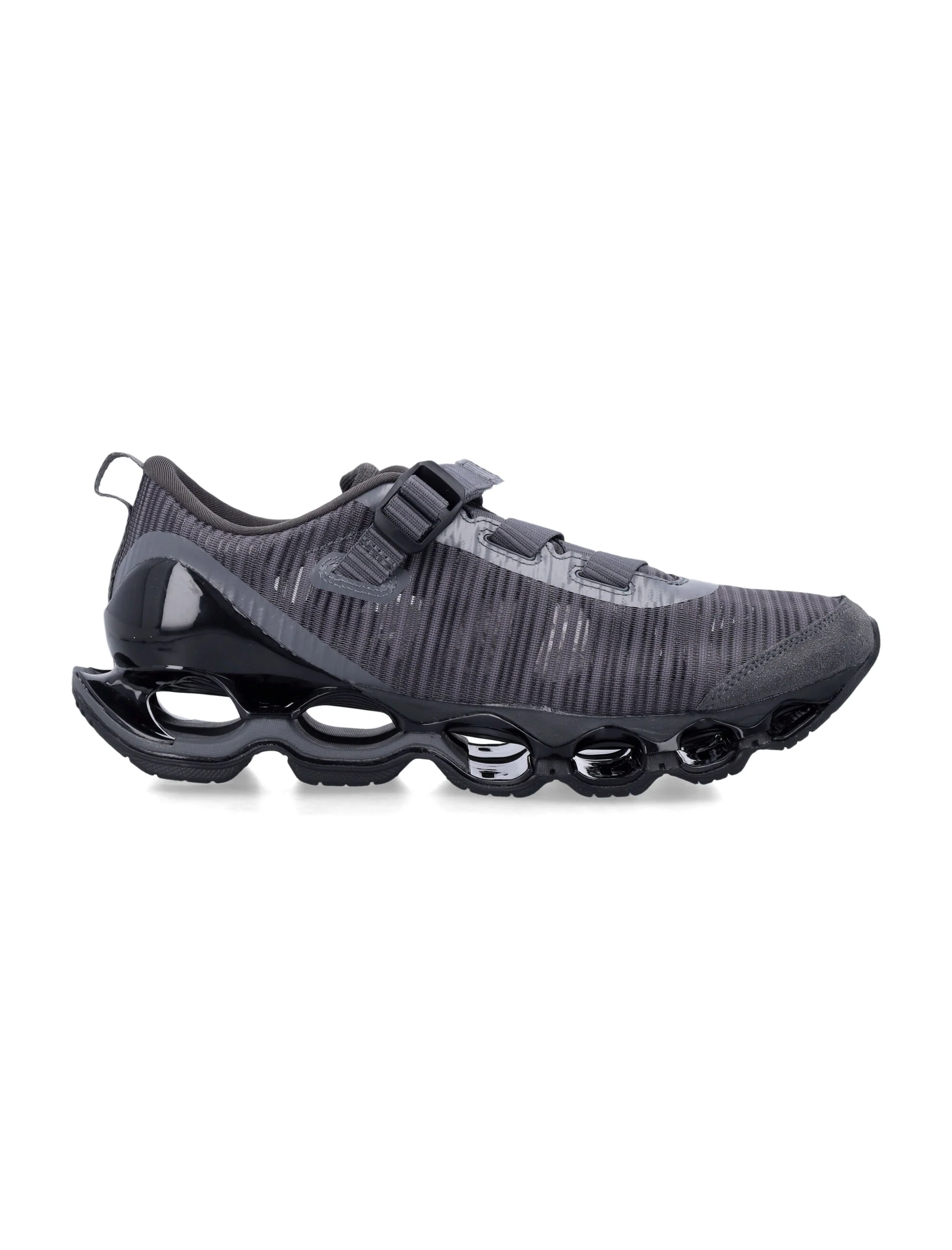 Mizuno Futuristic Wave Print Sneakers with Strap Closure
