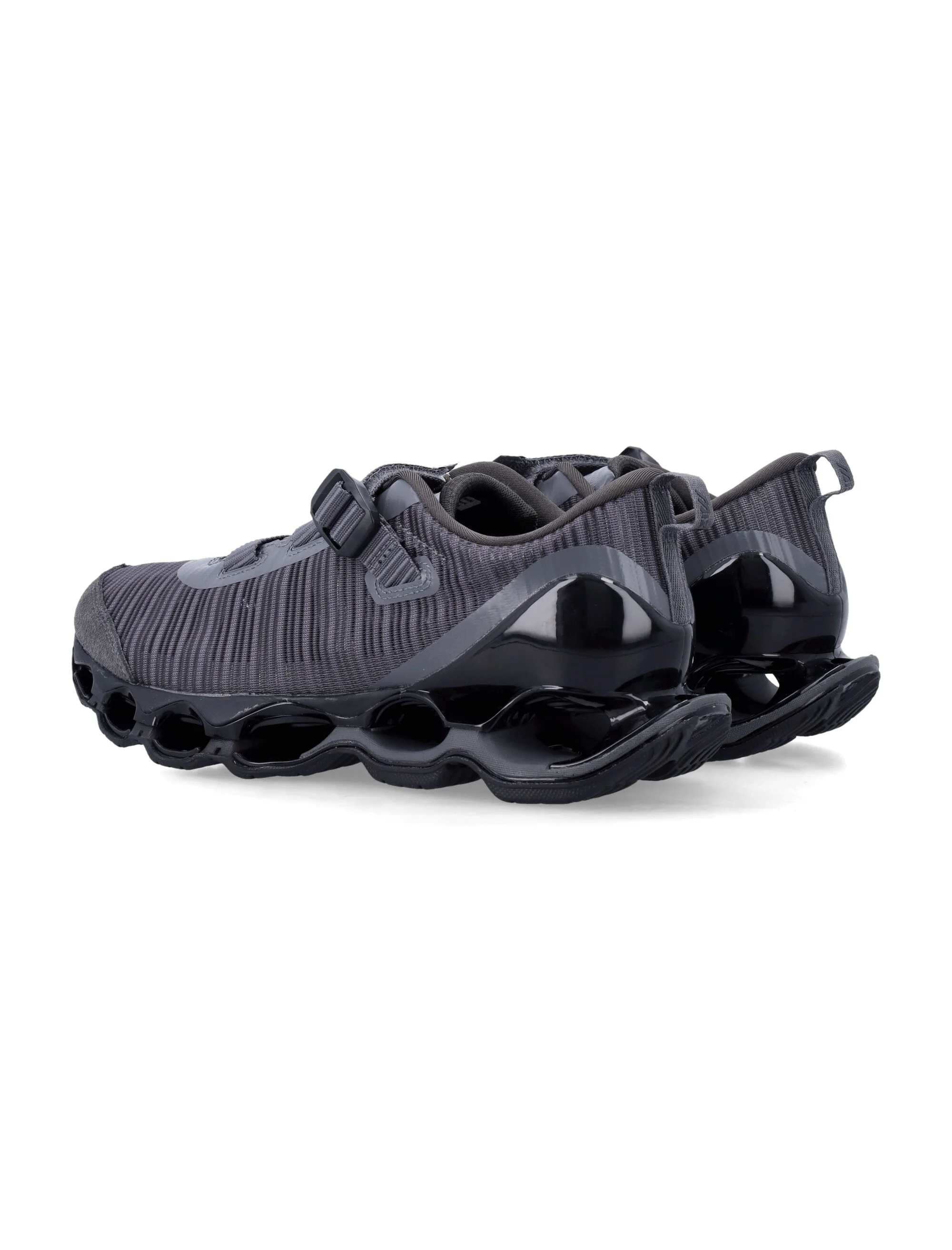 Mizuno Futuristic Wave Print Sneakers with Strap Closure - Image 4