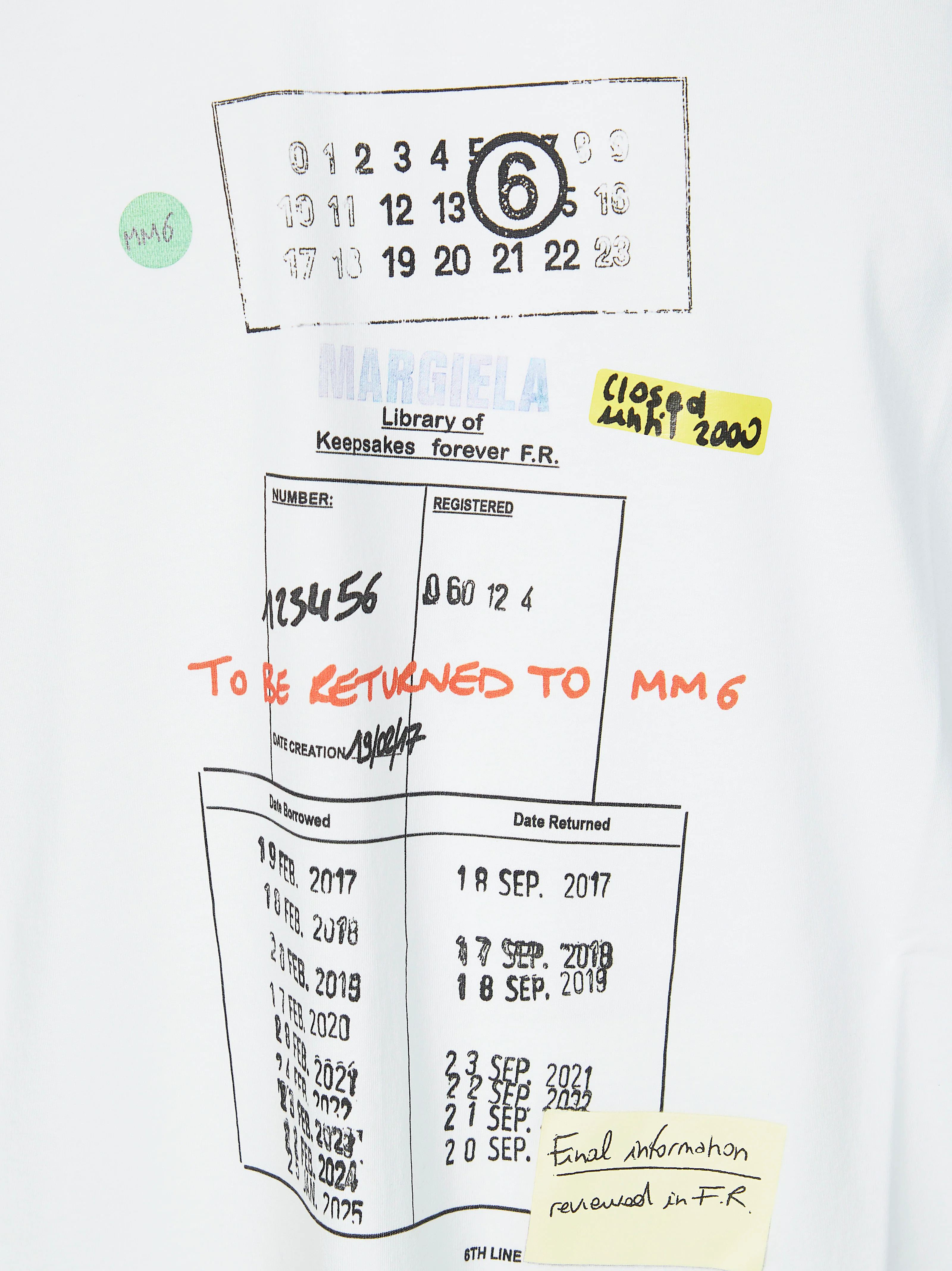 Mm6 Graphic Print T-shirt - Image 3
