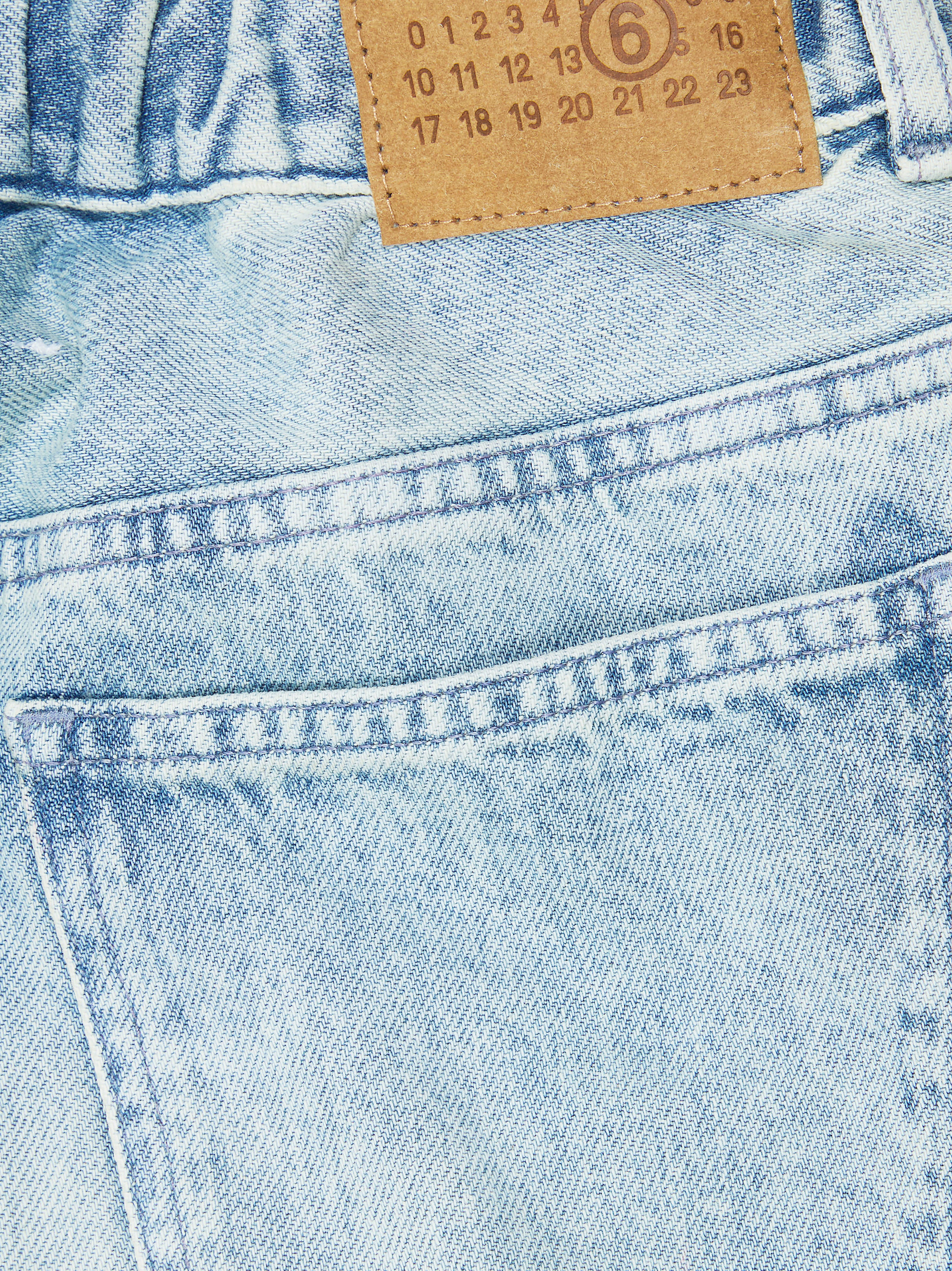 Mm6 Junior Mini Drawstring Waist Jeans - Image 3