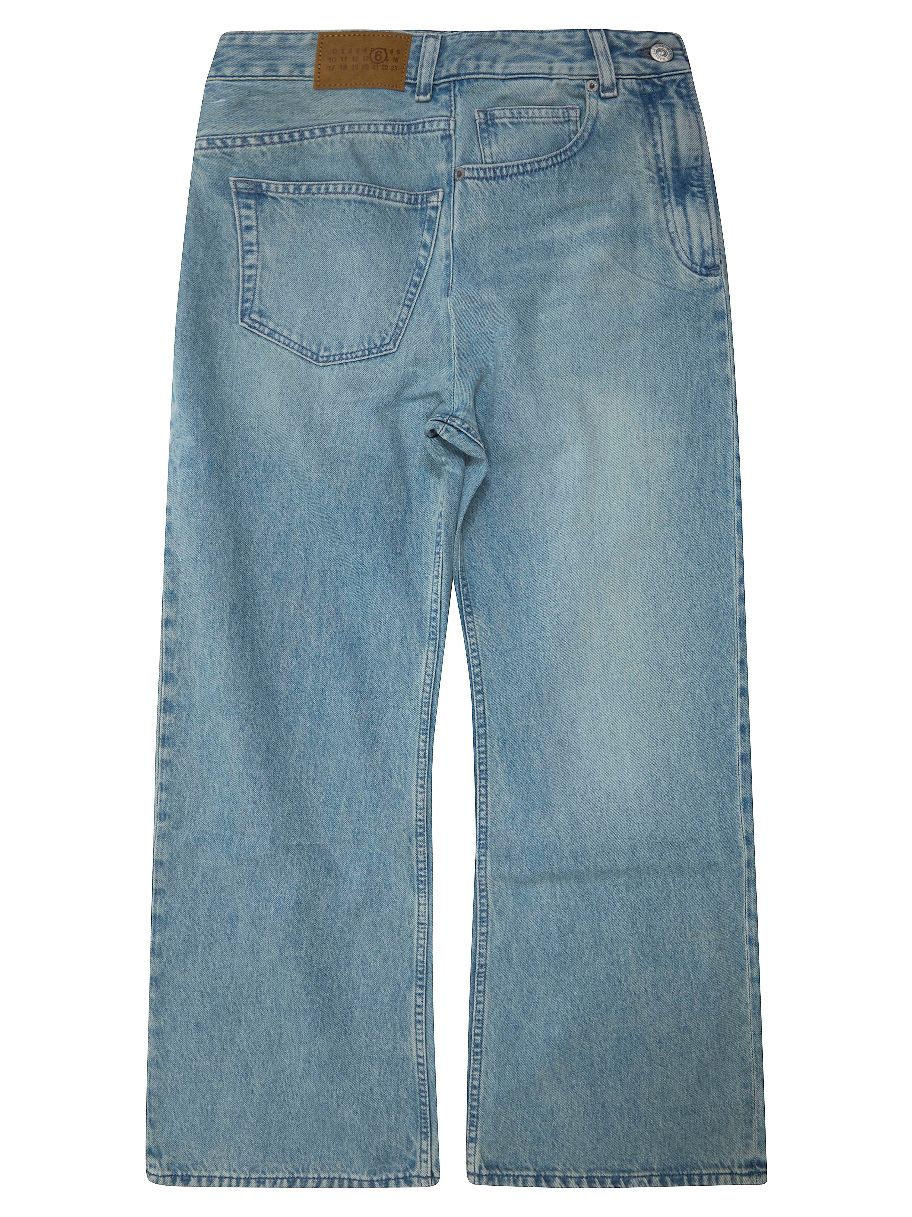 Mm6 Junior Mini Jethe Stretch Denim Pants - Image 2