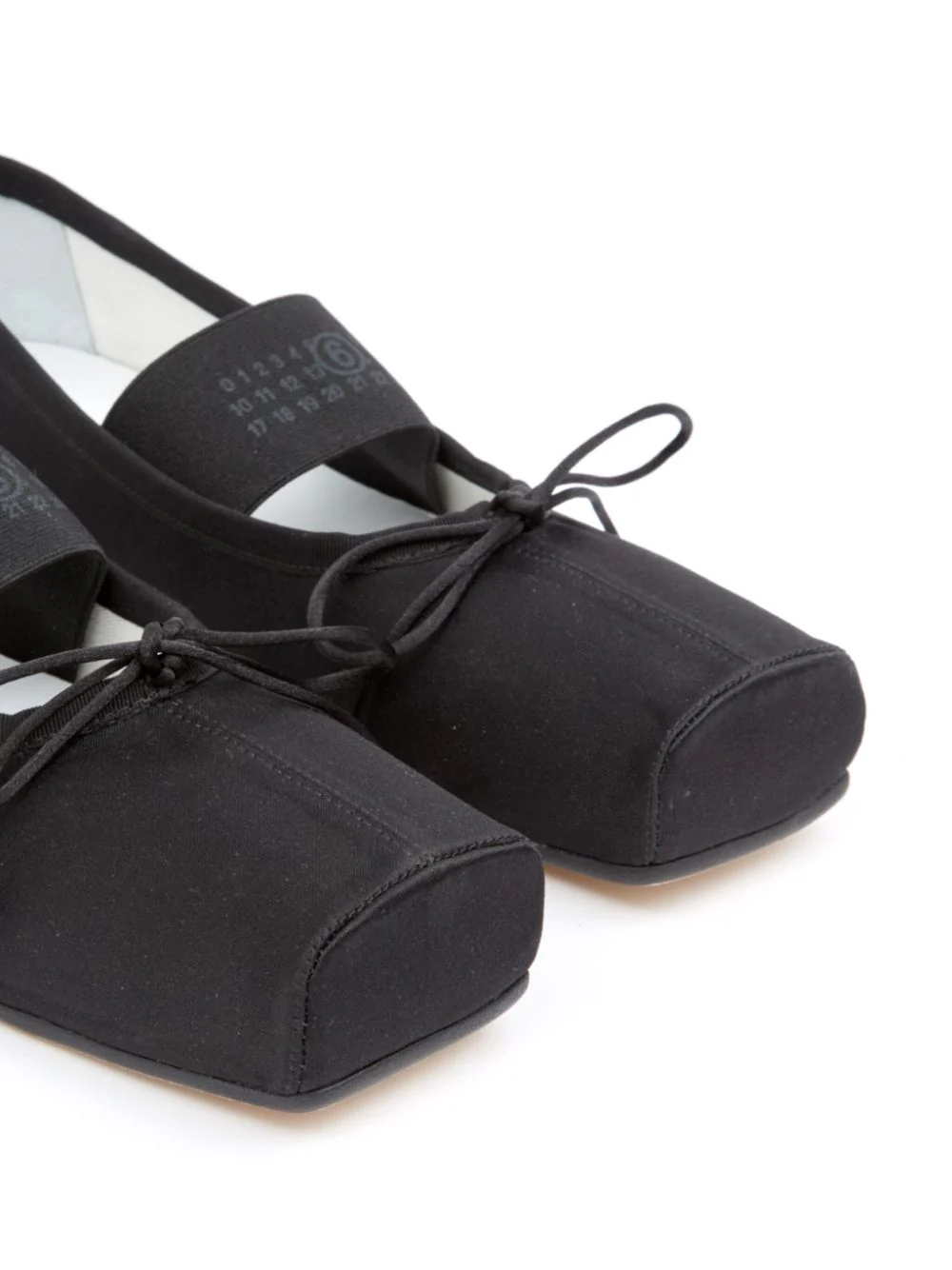 Mm6 Maison Margiela Anatomic Ballerina Flats with Square Toe - Image 4