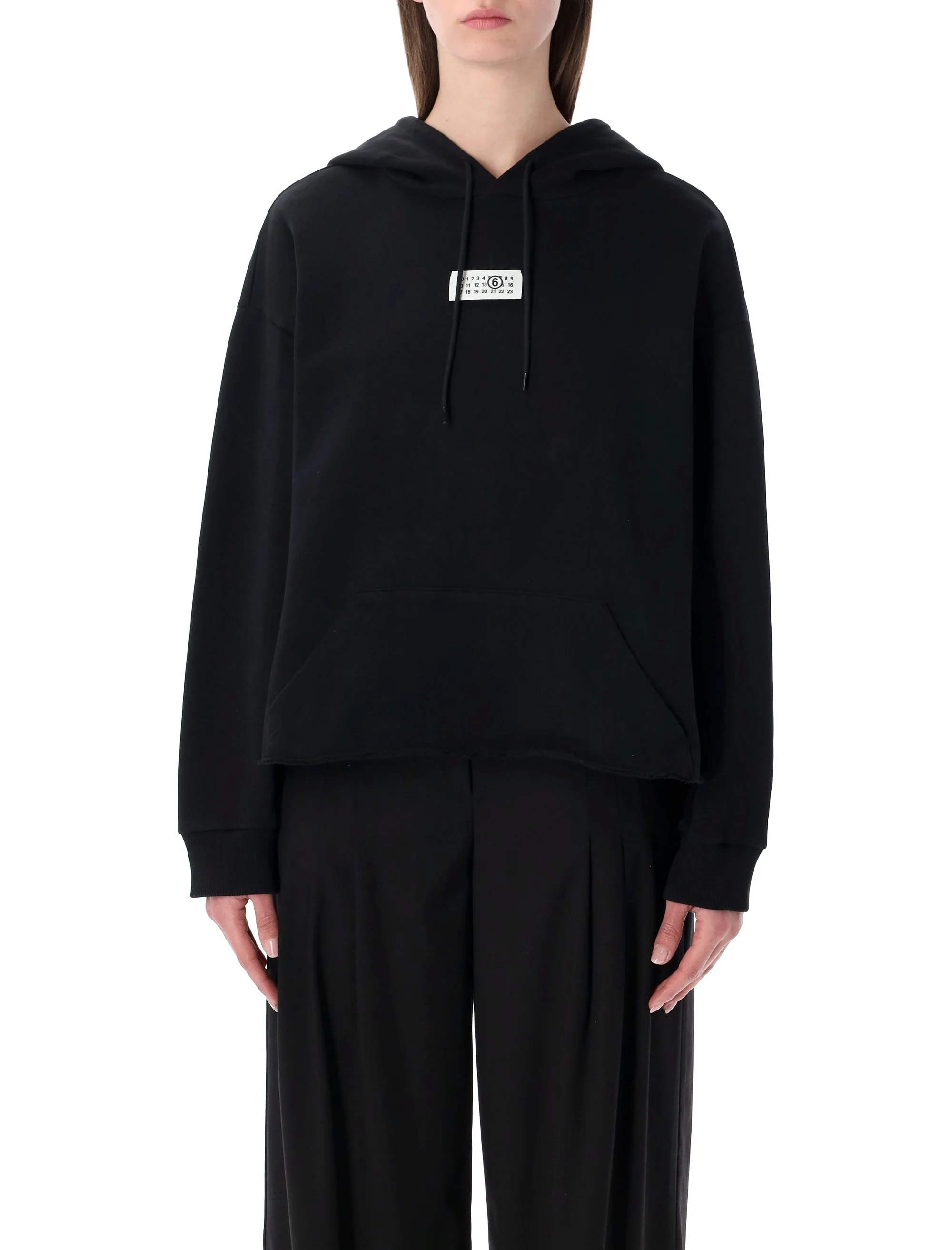 MM6 MAISON MARGIELA Cropped Cut Sweatshirt - Image 6