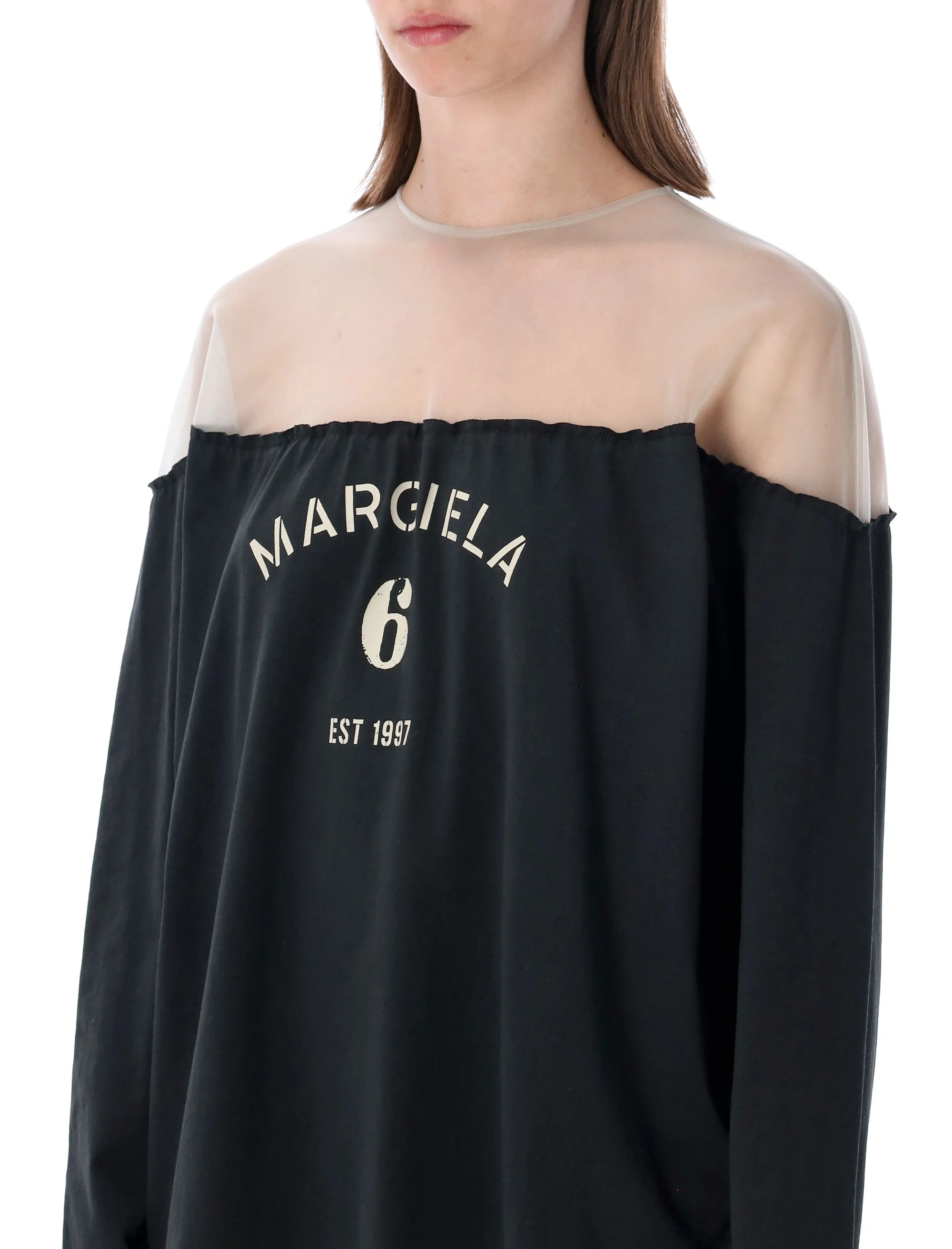 Mm6 Maison Margiela Essential Cotton T-shirt for Women - Image 3