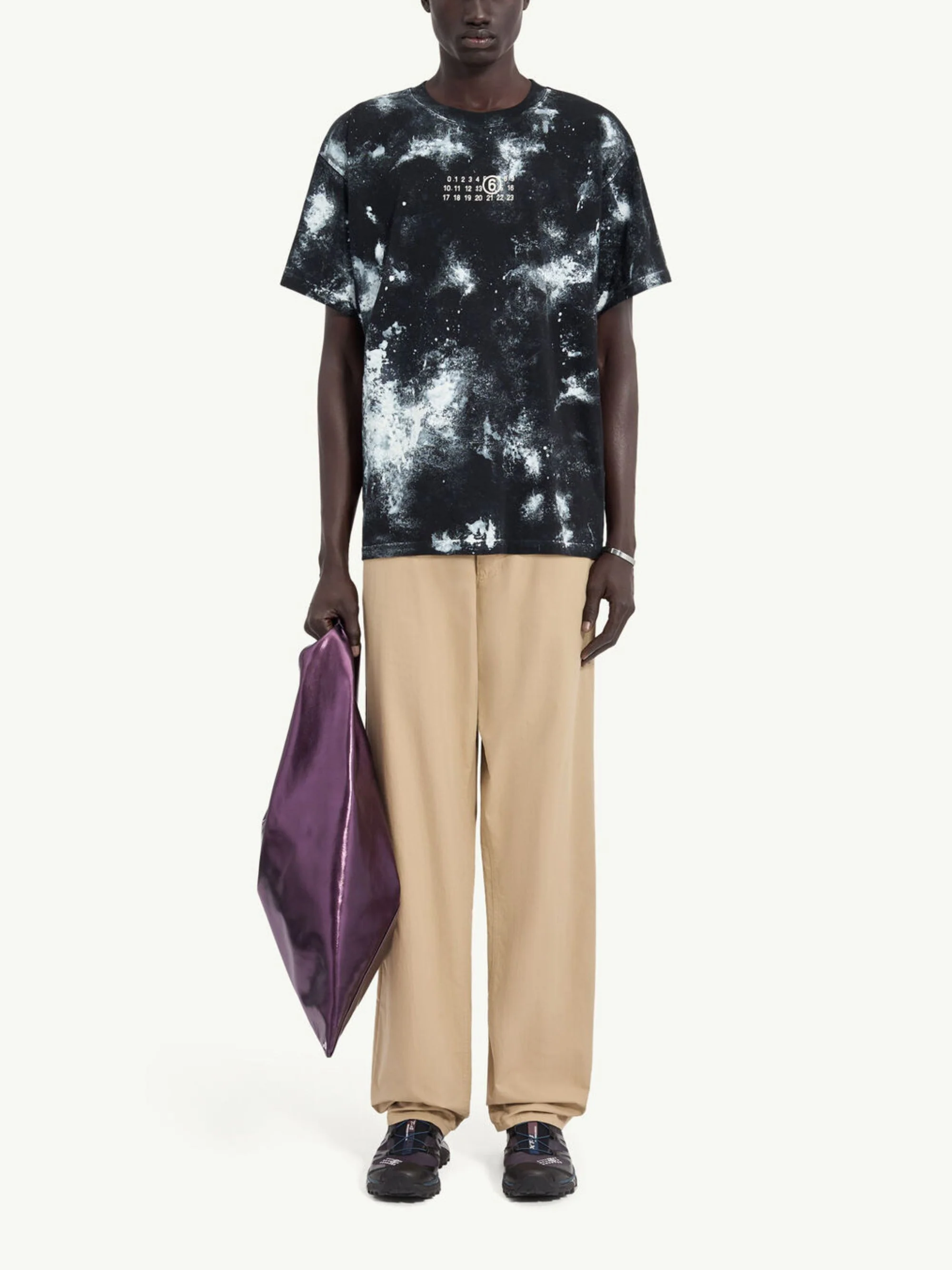 Mm6 Maison Margiela Irregular Painted Short Sleeve T-shirt - Image 2