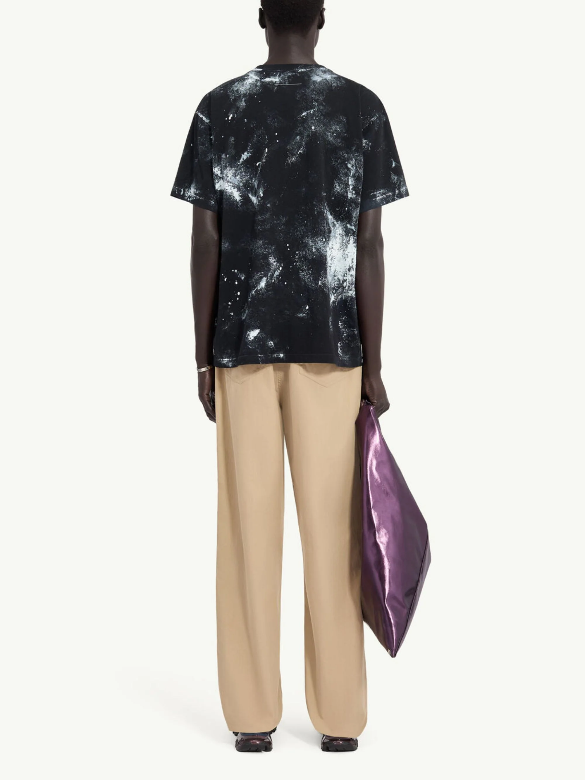 Mm6 Maison Margiela Irregular Painted Short Sleeve T-shirt - Image 3