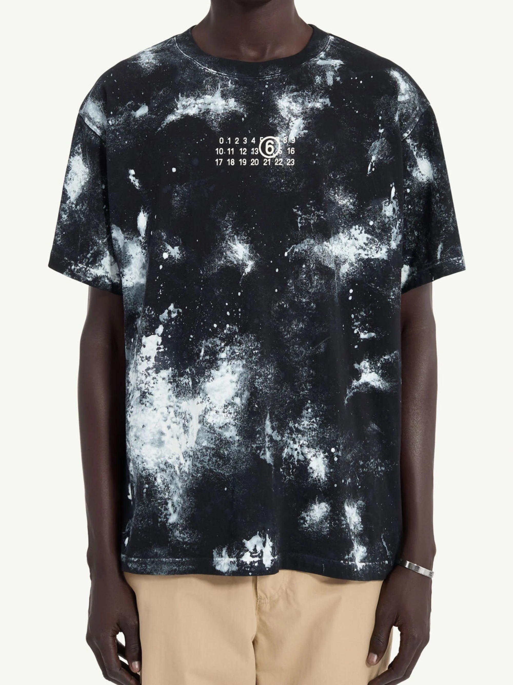 Mm6 Maison Margiela Irregular Painted Short Sleeve T-shirt - Image 4