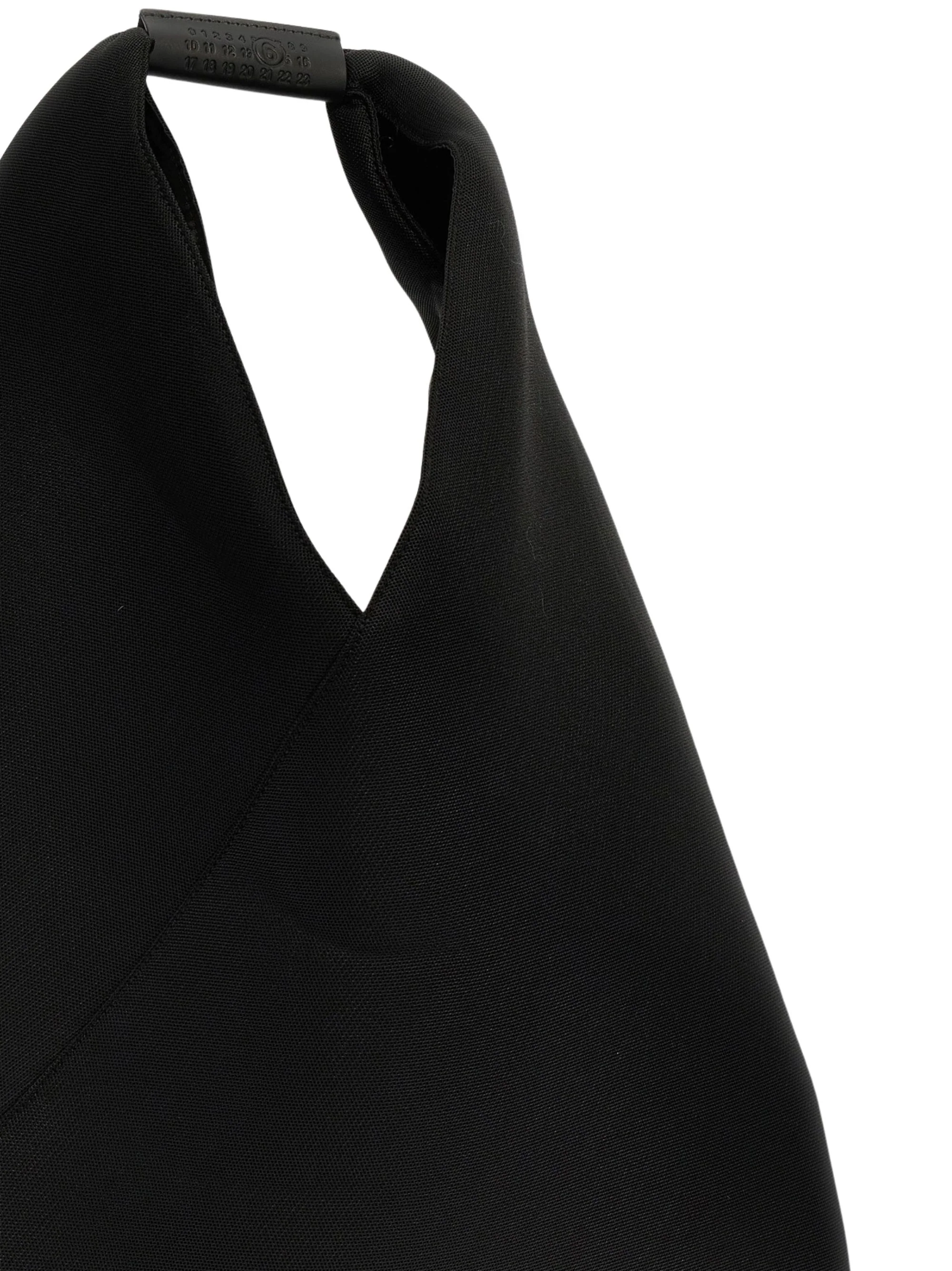 Mm6 Maison Margiela Japanese Leather Handbag with Embossed Logo and Snap Closure - Image 3