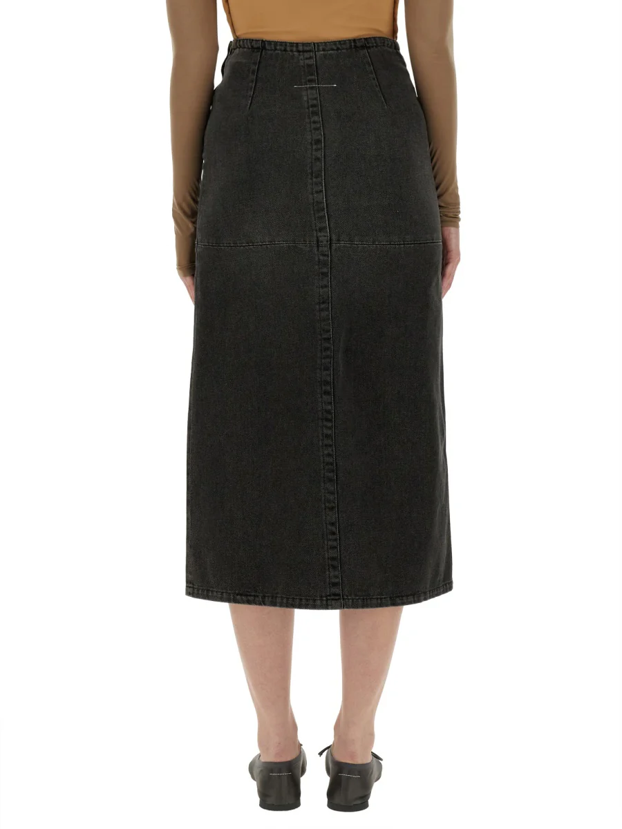 MM6 MAISON MARGIELA Long Denim Skirt - Image 3