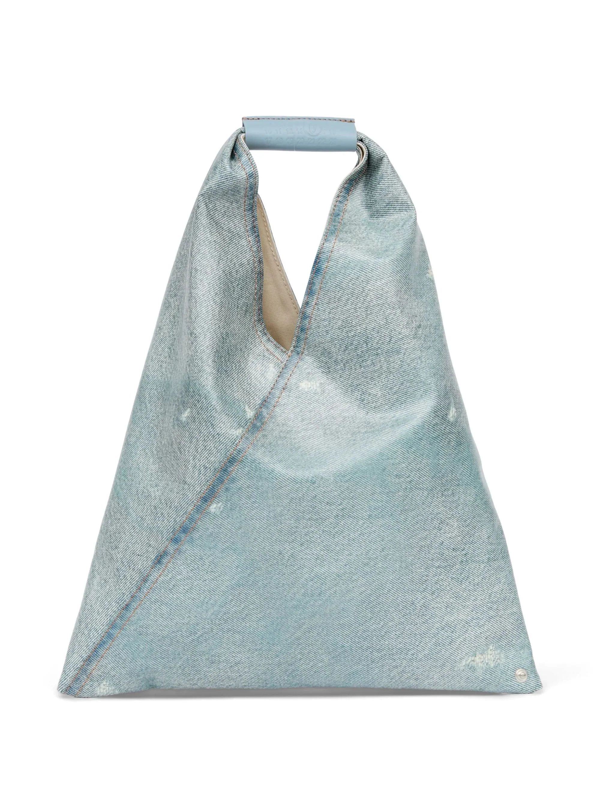 Mm6 Maison Margiela Mini Handbag with Unique Texture and Logo Trim