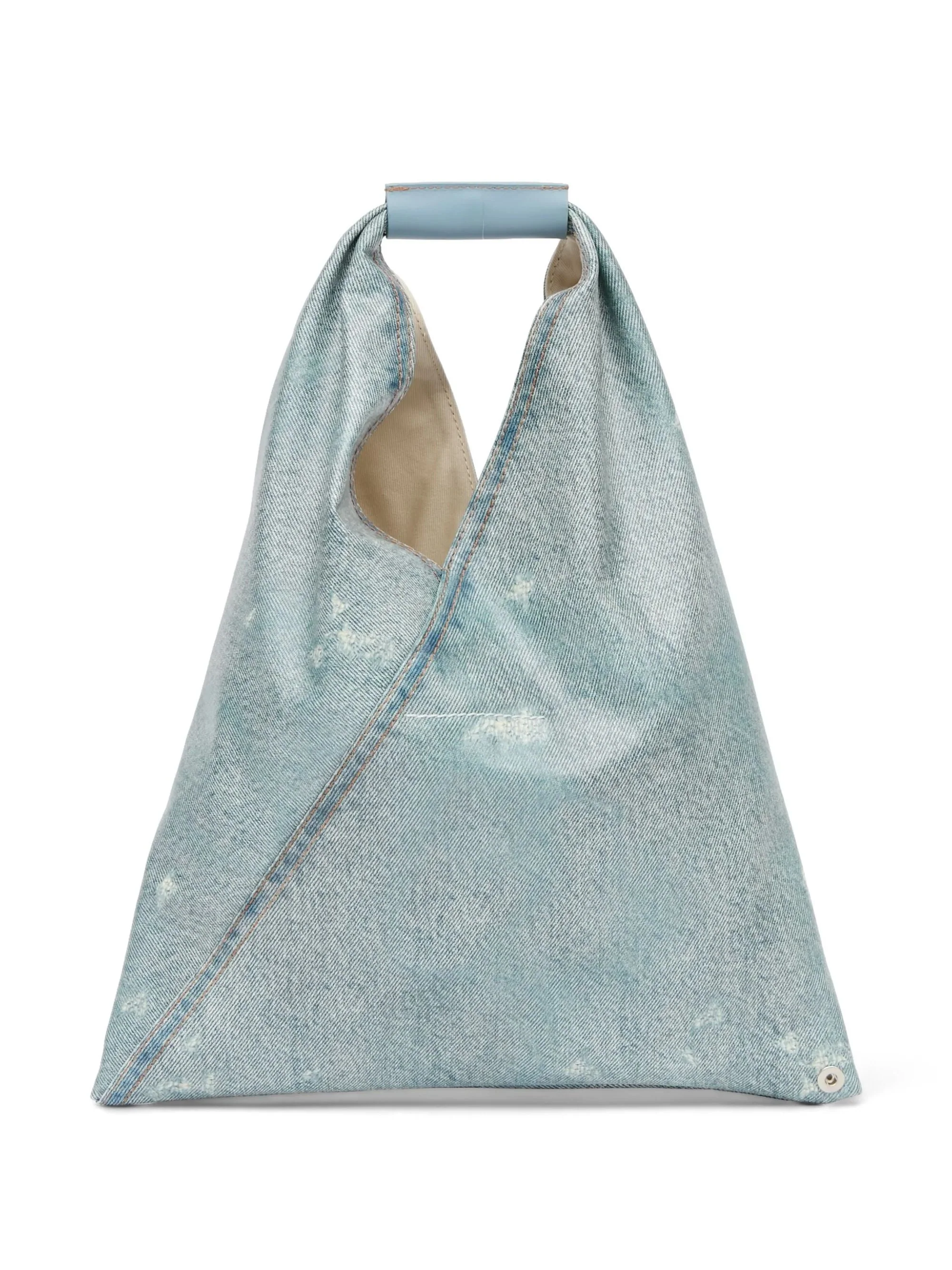 Mm6 Maison Margiela Mini Handbag with Unique Texture and Logo Trim - Image 2