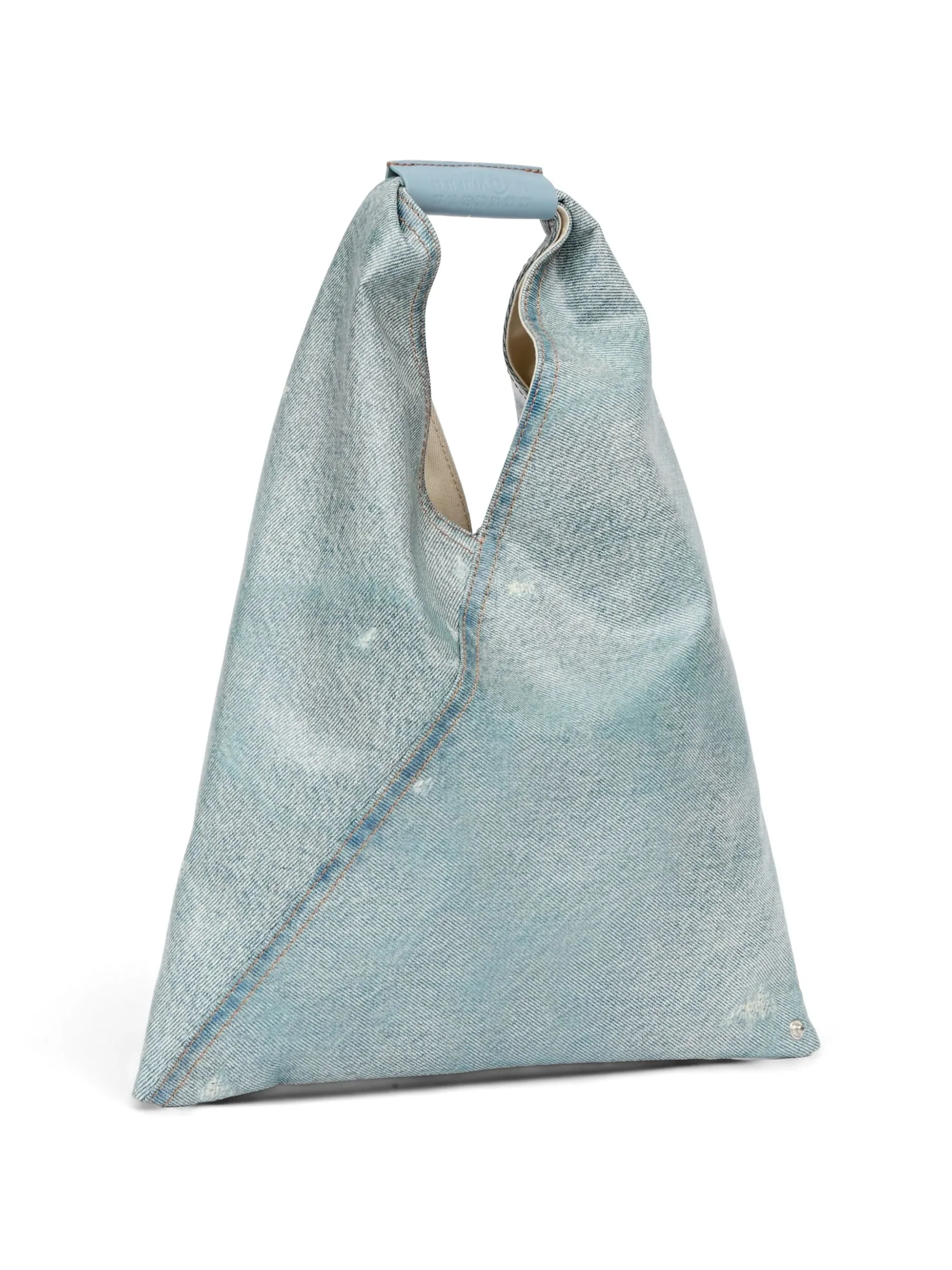 Mm6 Maison Margiela Mini Handbag with Unique Texture and Logo Trim - Image 3