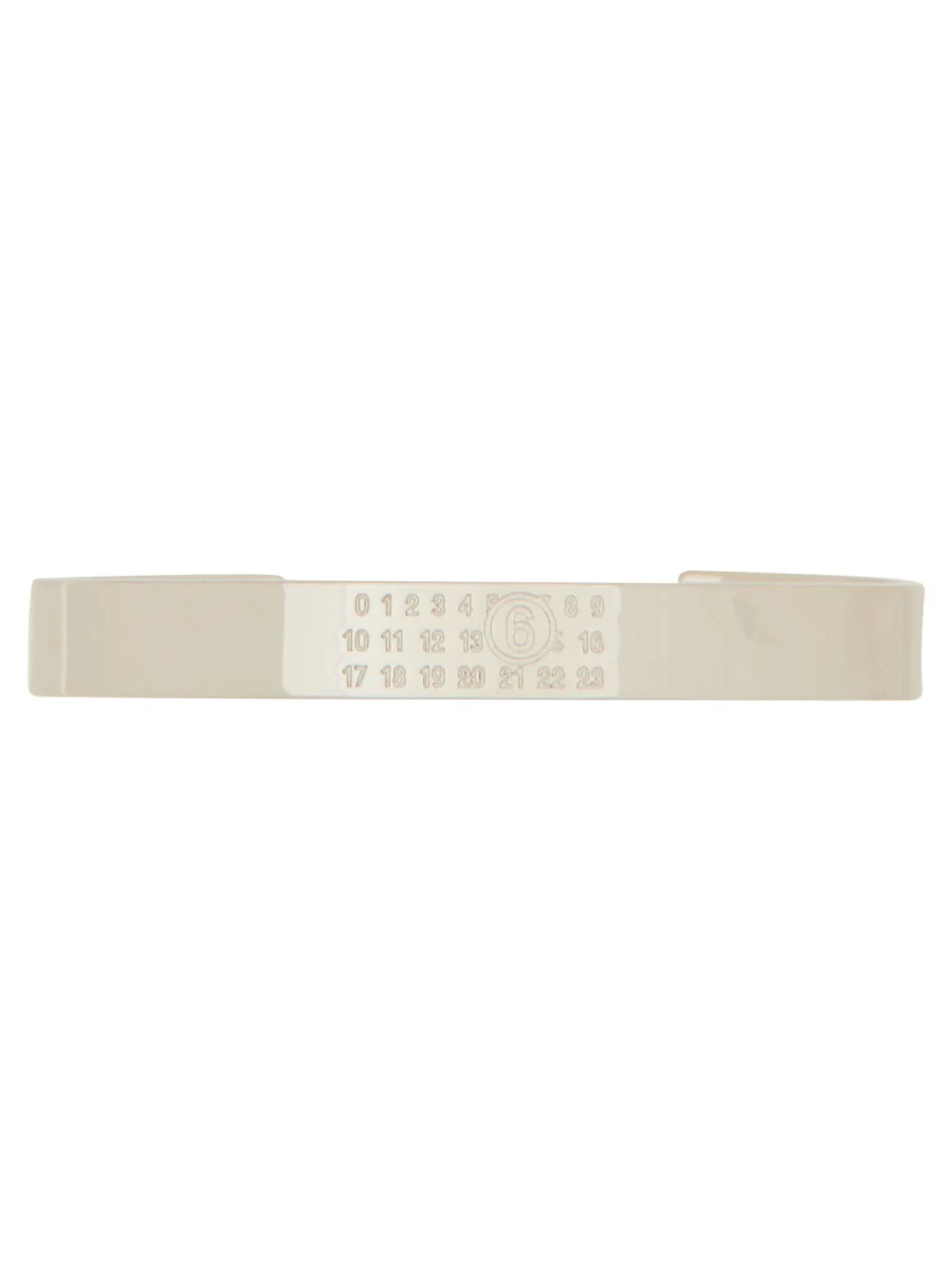 Mm6 Maison Margiela Minimal Logo 8mm Men's Cuff Bracelet
