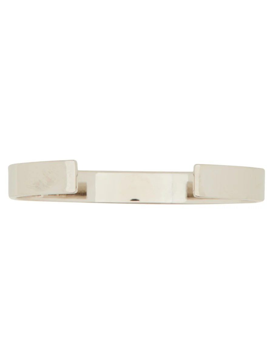 Mm6 Maison Margiela Minimal Logo 8mm Men's Cuff Bracelet - Image 4