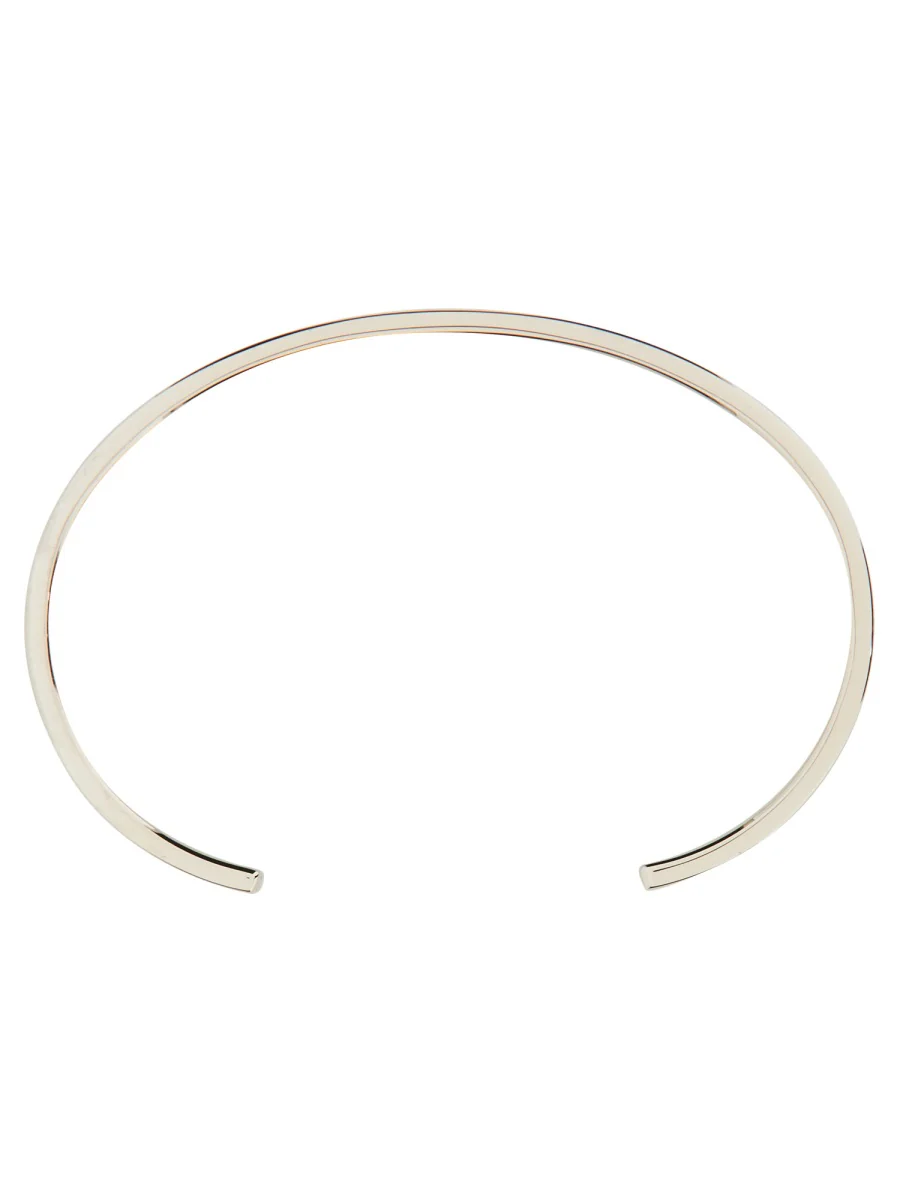 Mm6 Maison Margiela Minimal Logo 8mm Men's Cuff Bracelet - Image 5