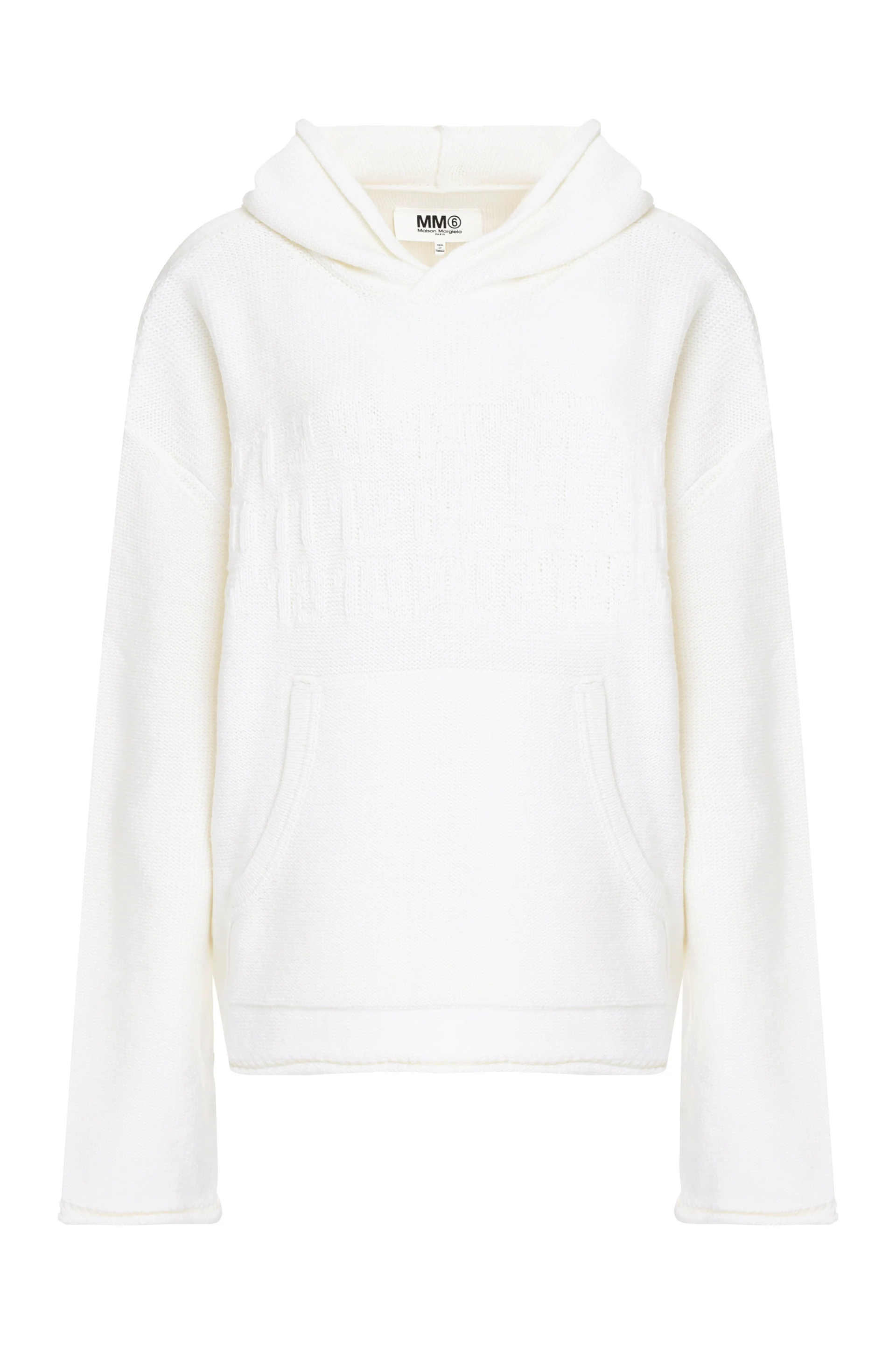 MM6 MAISON MARGIELA Number-motif Knitted Hoodie - Image 3