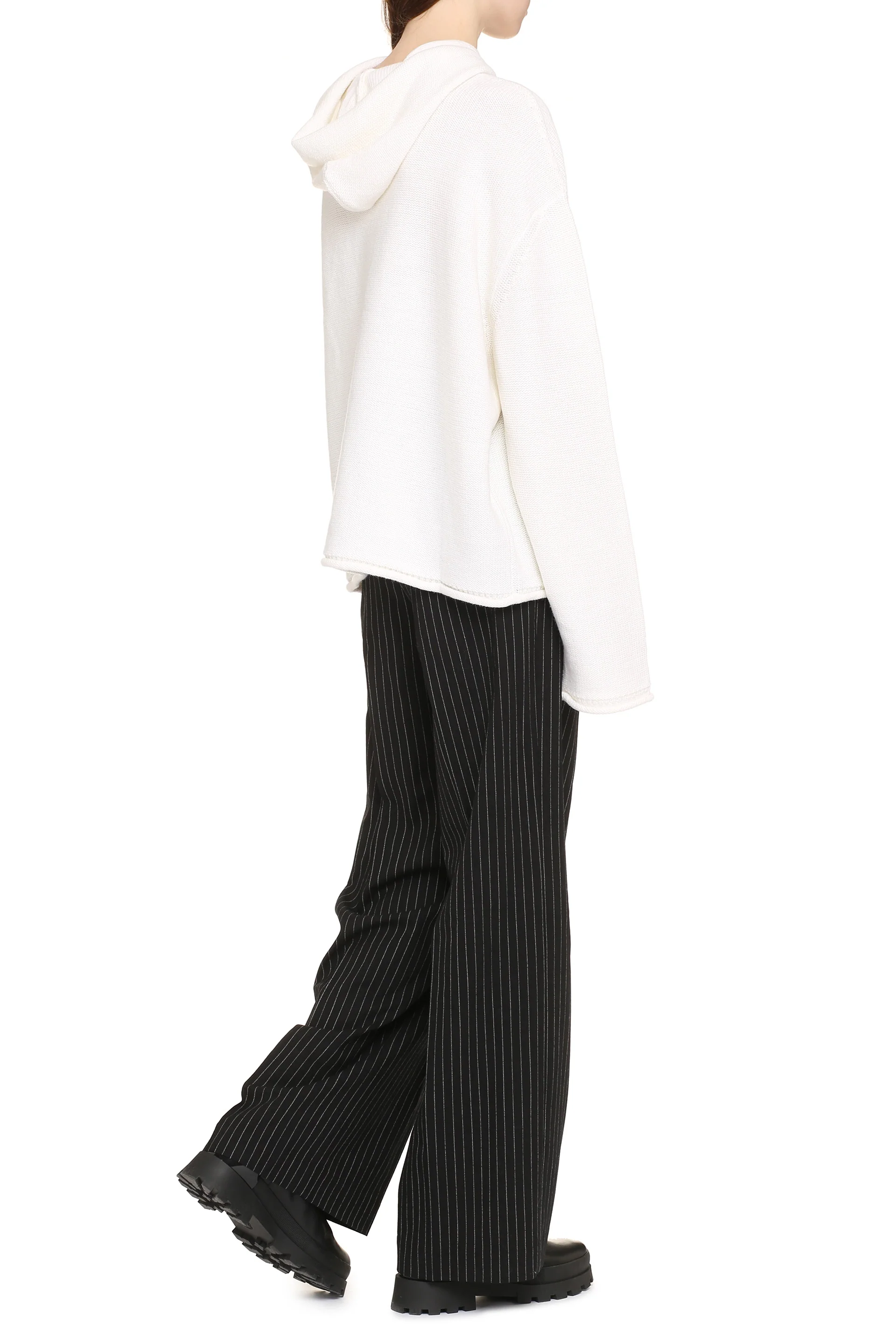 MM6 MAISON MARGIELA Number-motif Knitted Hoodie - Image 6