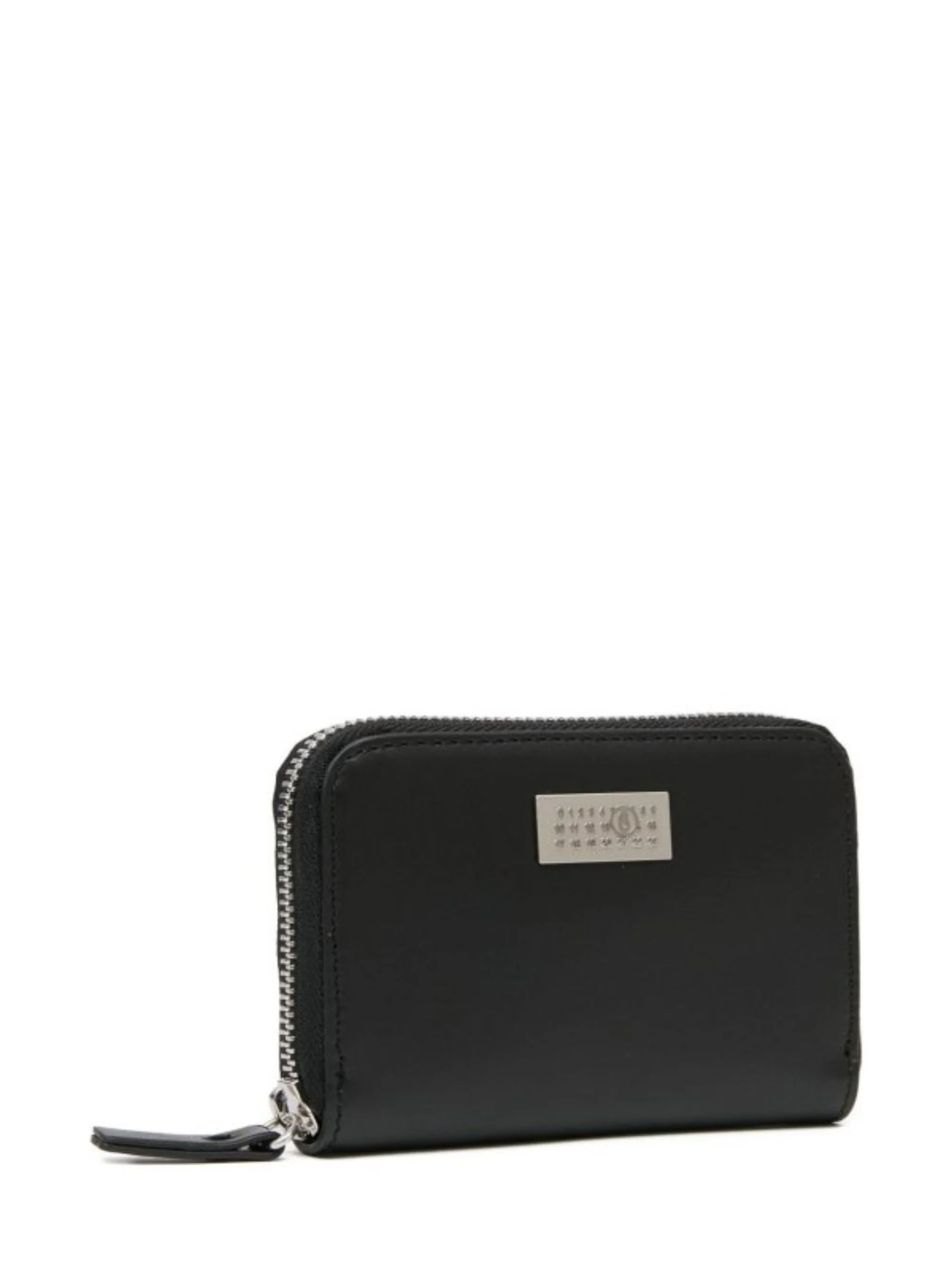 Mm6 Maison Margiela Numeric Mini Wallet with Zip Closure and Logo Tag - Image 2