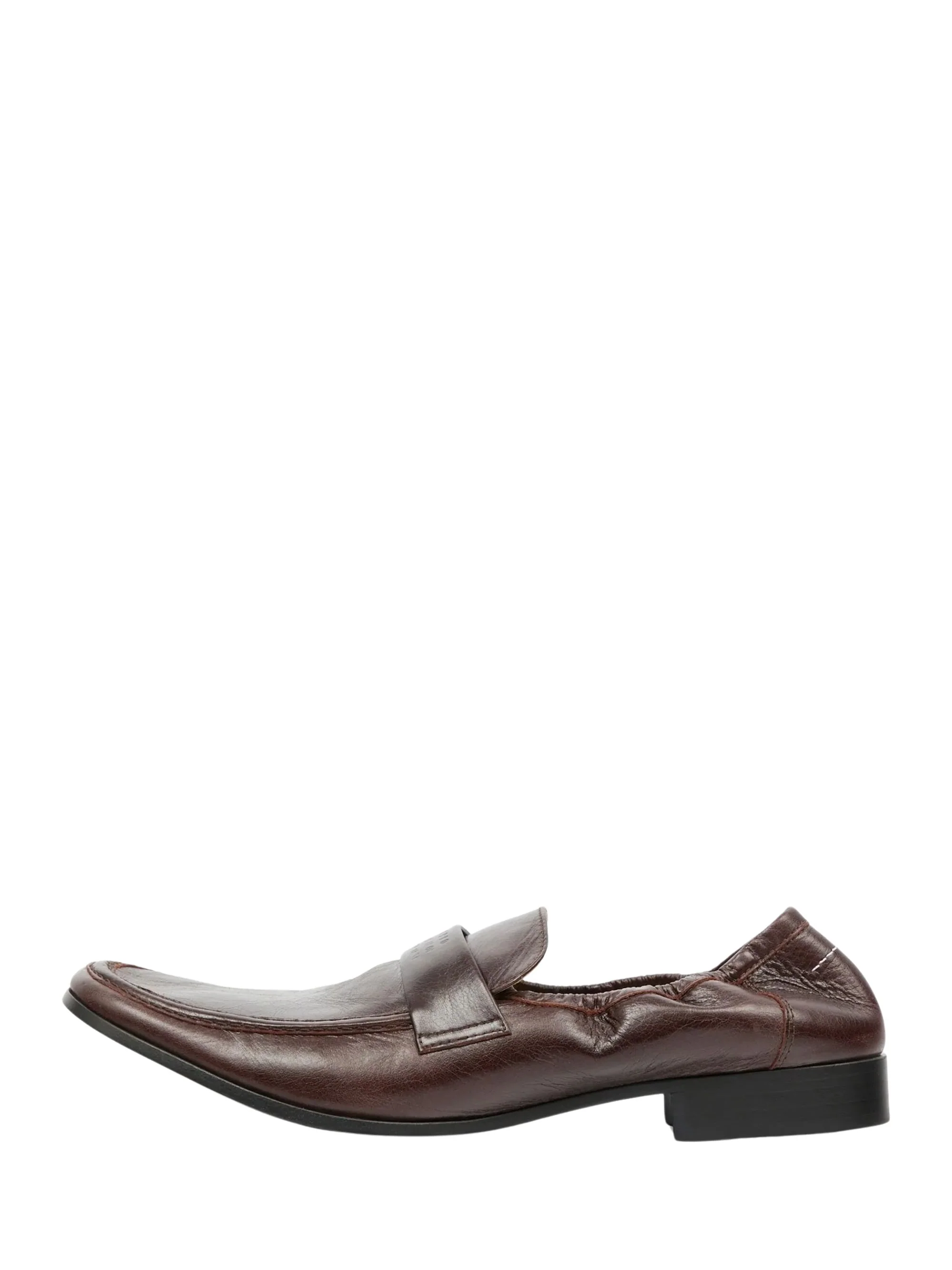 MM6 Maison Margiela Penny Strap Leather Loafers - Image 2