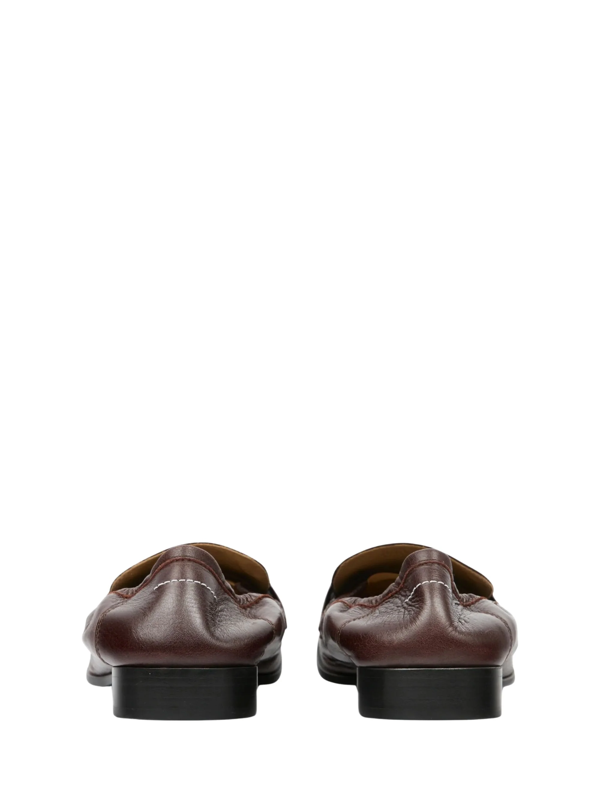 MM6 Maison Margiela Penny Strap Leather Loafers - Image 4