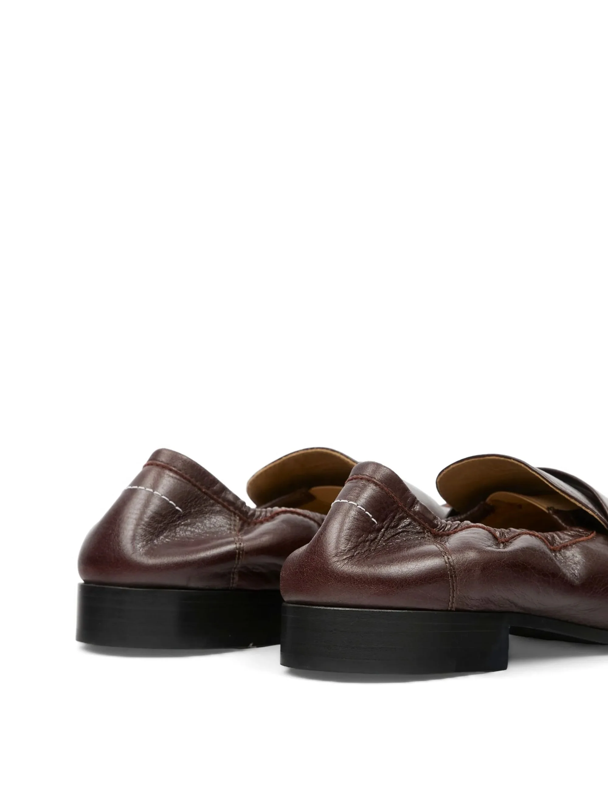 MM6 Maison Margiela Penny Strap Leather Loafers - Image 6