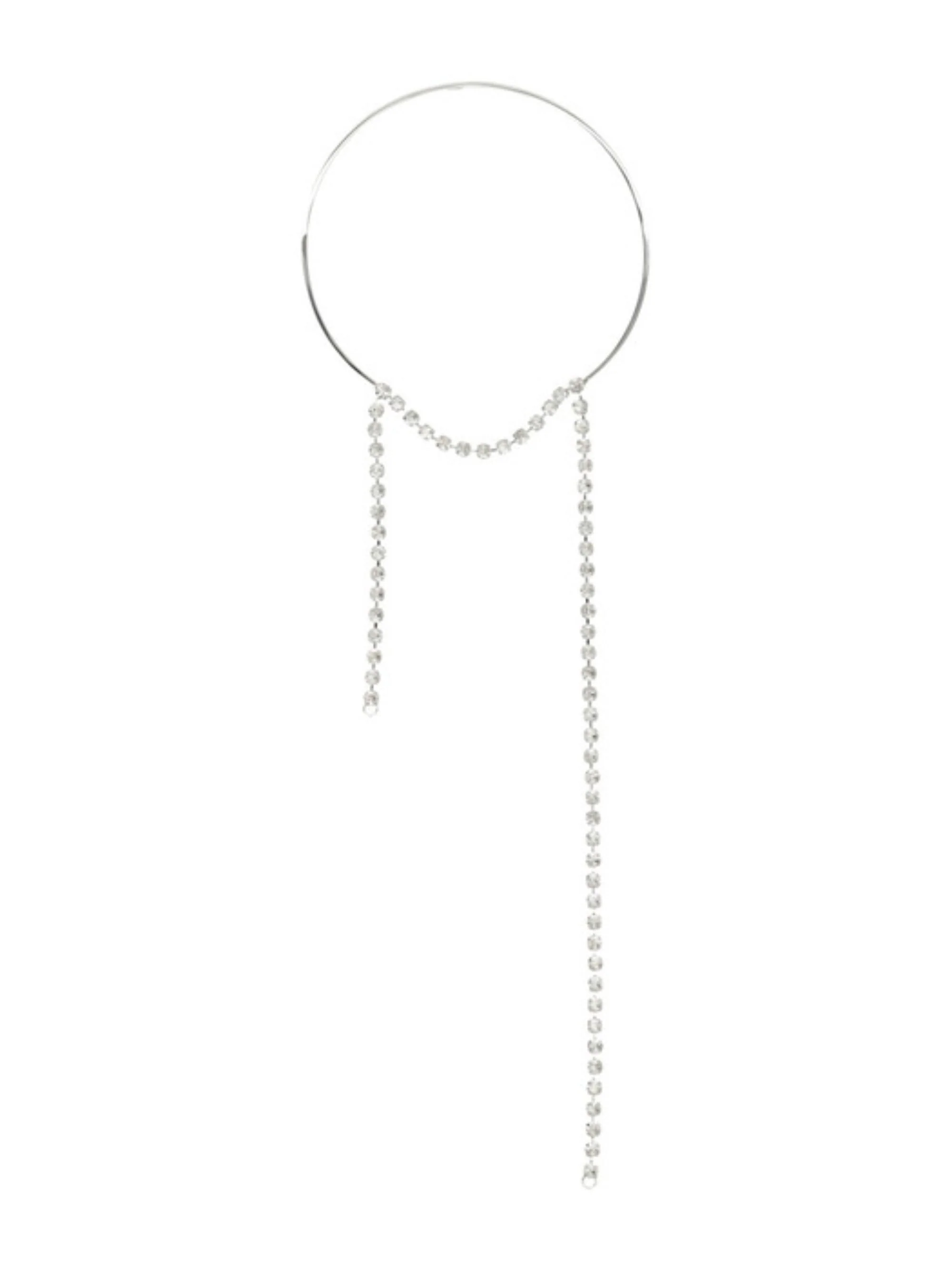 MM6 Maison Margiela Rhinestone-pendant Necklace