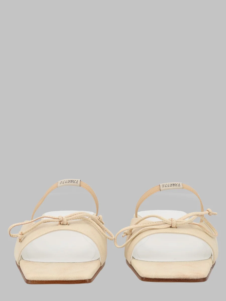 Mm6 Maison Margiela Slingback Sandals with Bow Detail