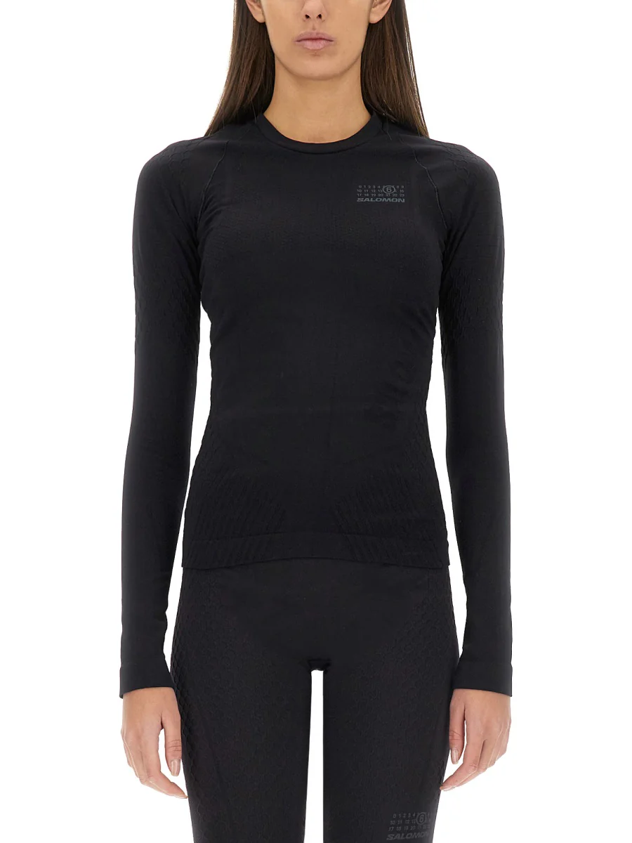Mm6 Maison Margiela X Salomon Logo Print Top for Women