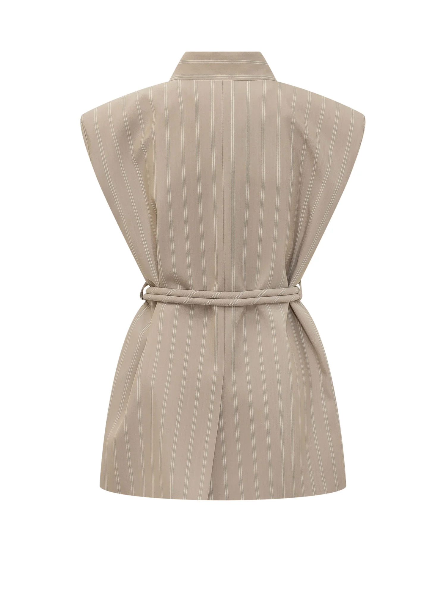 Mom's Pants Striped Long Gilet for the Modern Wardrobe - Image 2