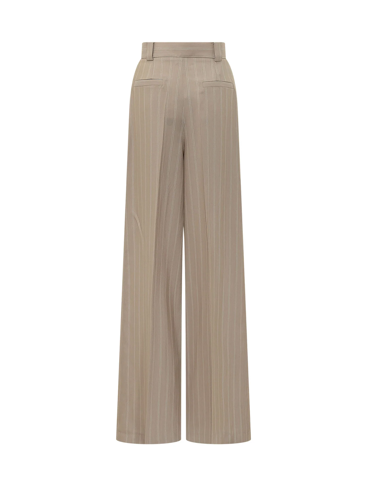 Mom's Pants Wide Leg Striped Trousers - Image 2