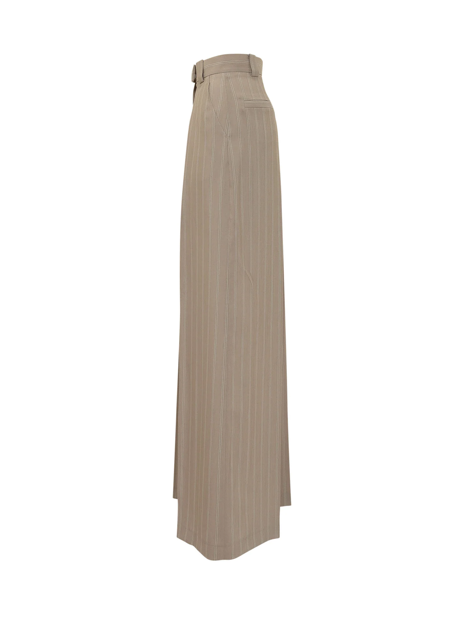 Mom's Pants Wide Leg Striped Trousers - Image 3
